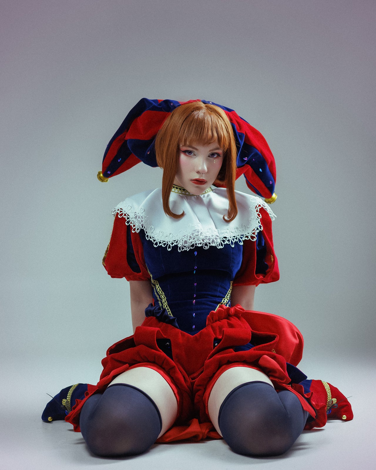 Digital Circus Jester Fantasy Pomni Cosplay Costume - Custom Made