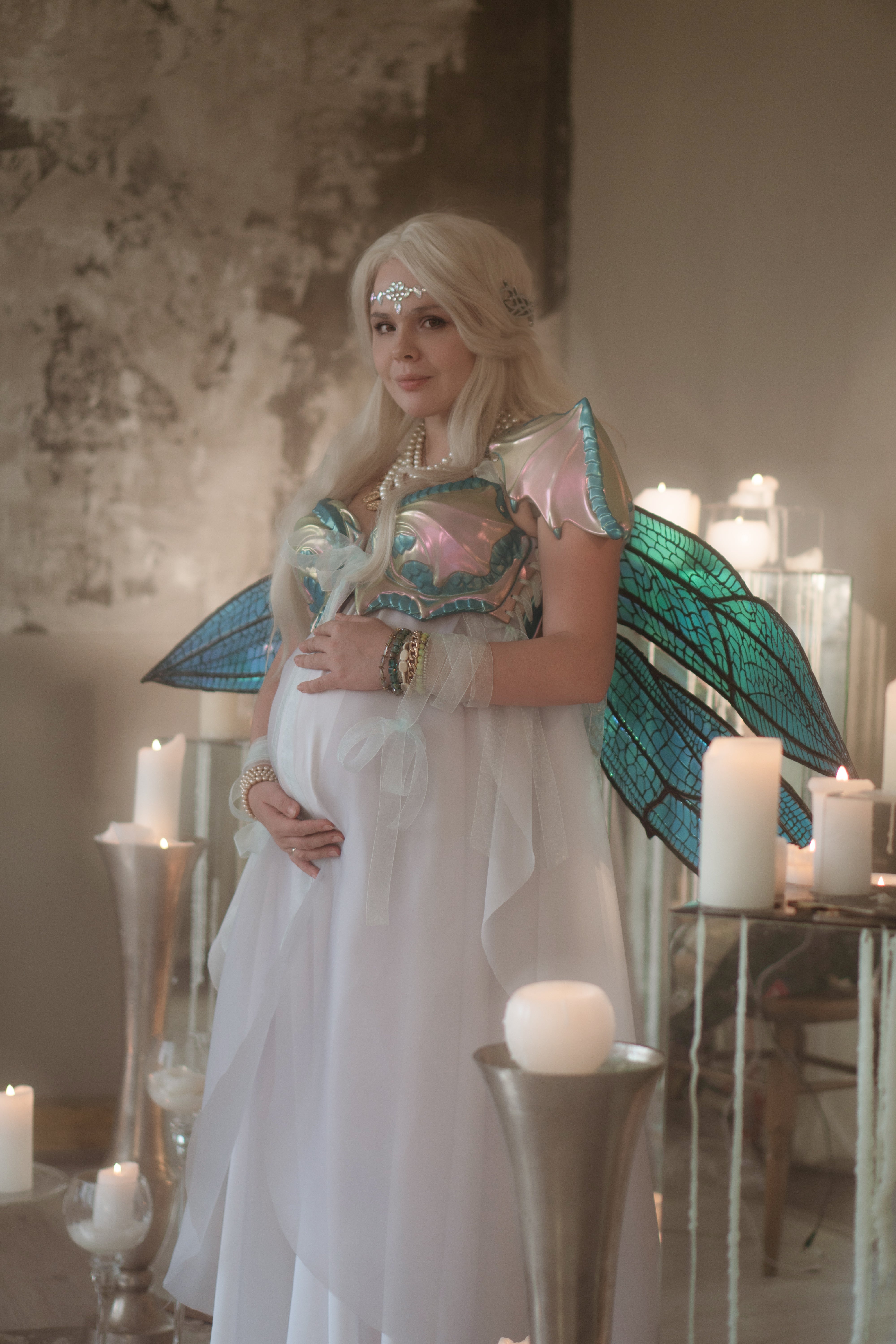 Mother Dragon Fantasy Costume Dress with Armor - Custom Made