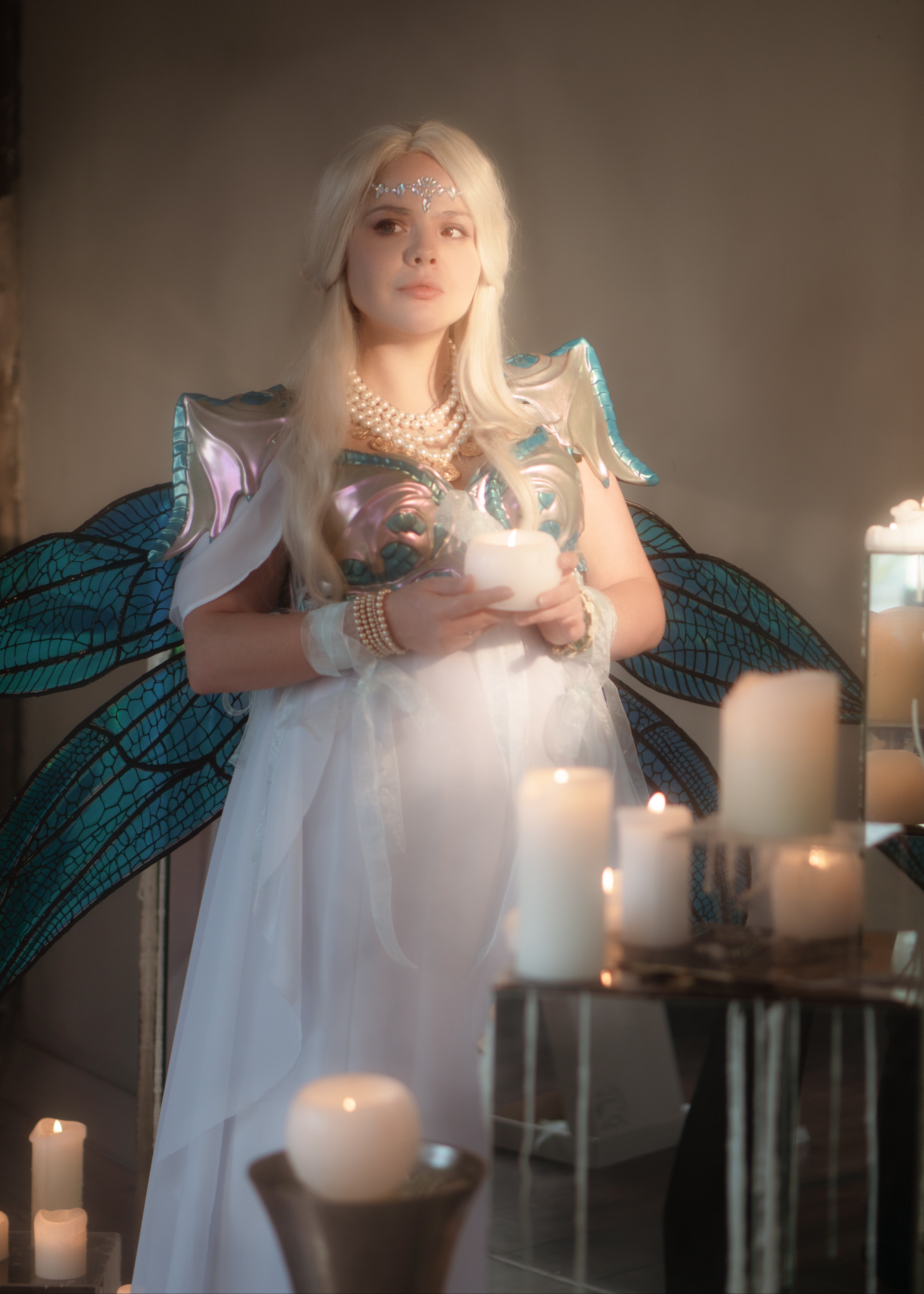 Mother Dragon Fantasy Costume Dress with Armor - Custom Made