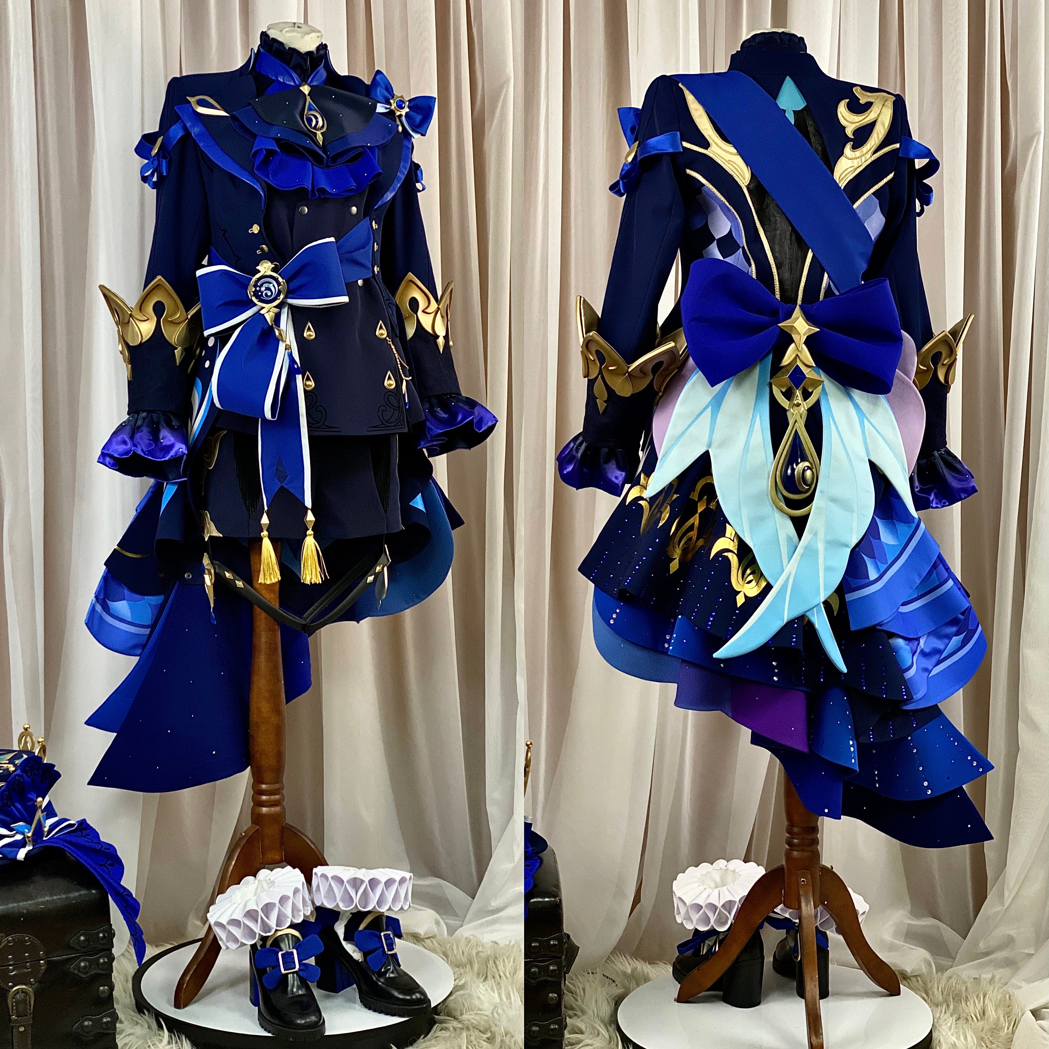 Furina Dark Version Cosplay Costume - Custom Made