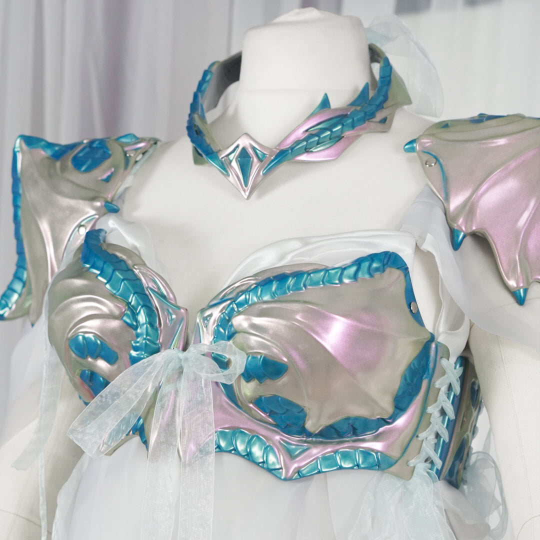 Mother Dragon Fantasy Costume Dress with Armor