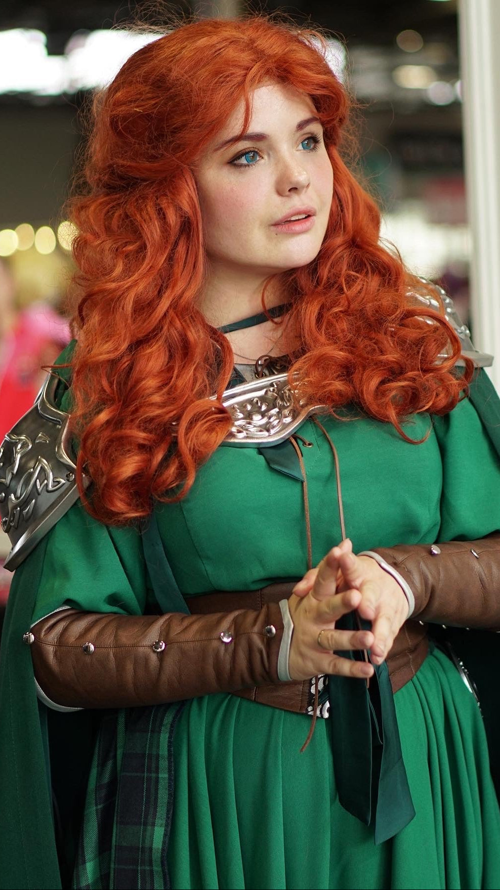Green Long Dress Fantasy Warrior Princess Costume Cosplay - Custom Made