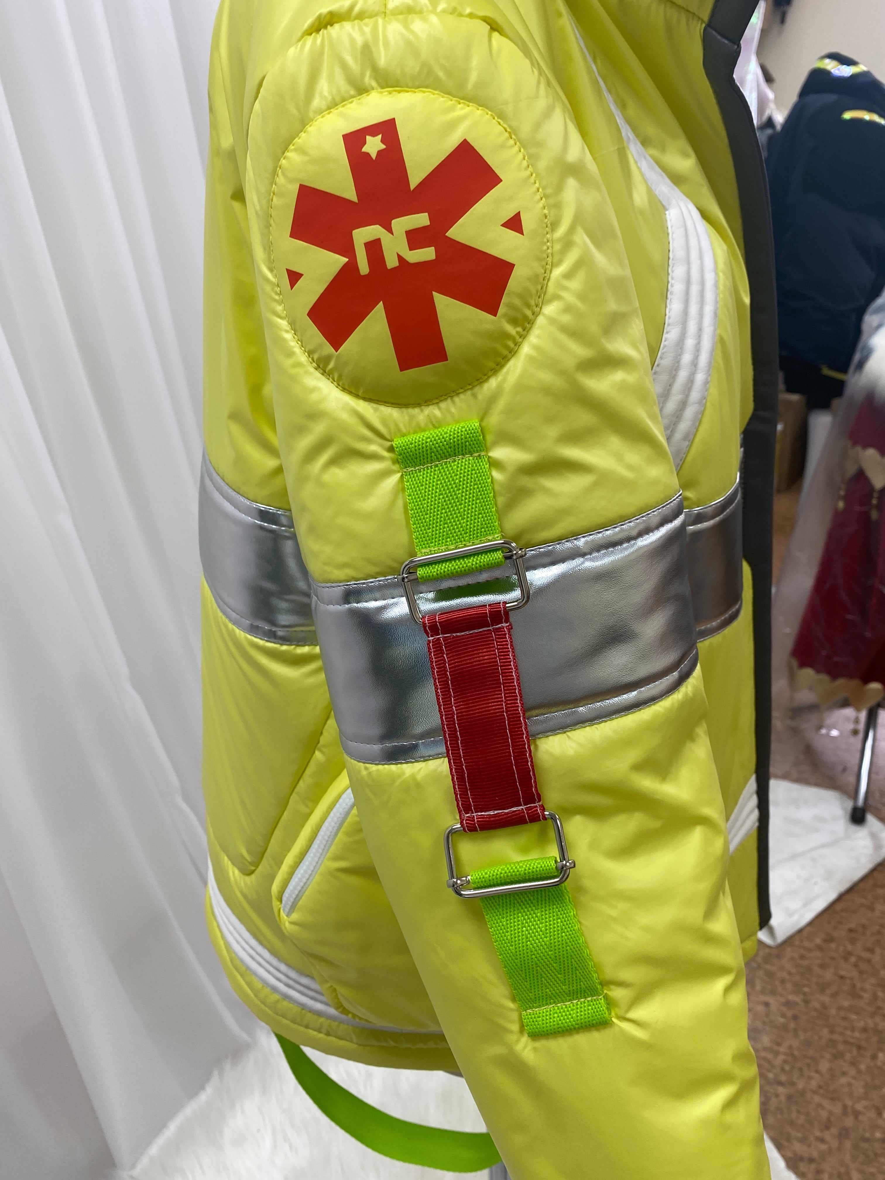 Cyberpunk Edgerunner David Martinez Cosplay Neon Medical Jacket - Custom Made