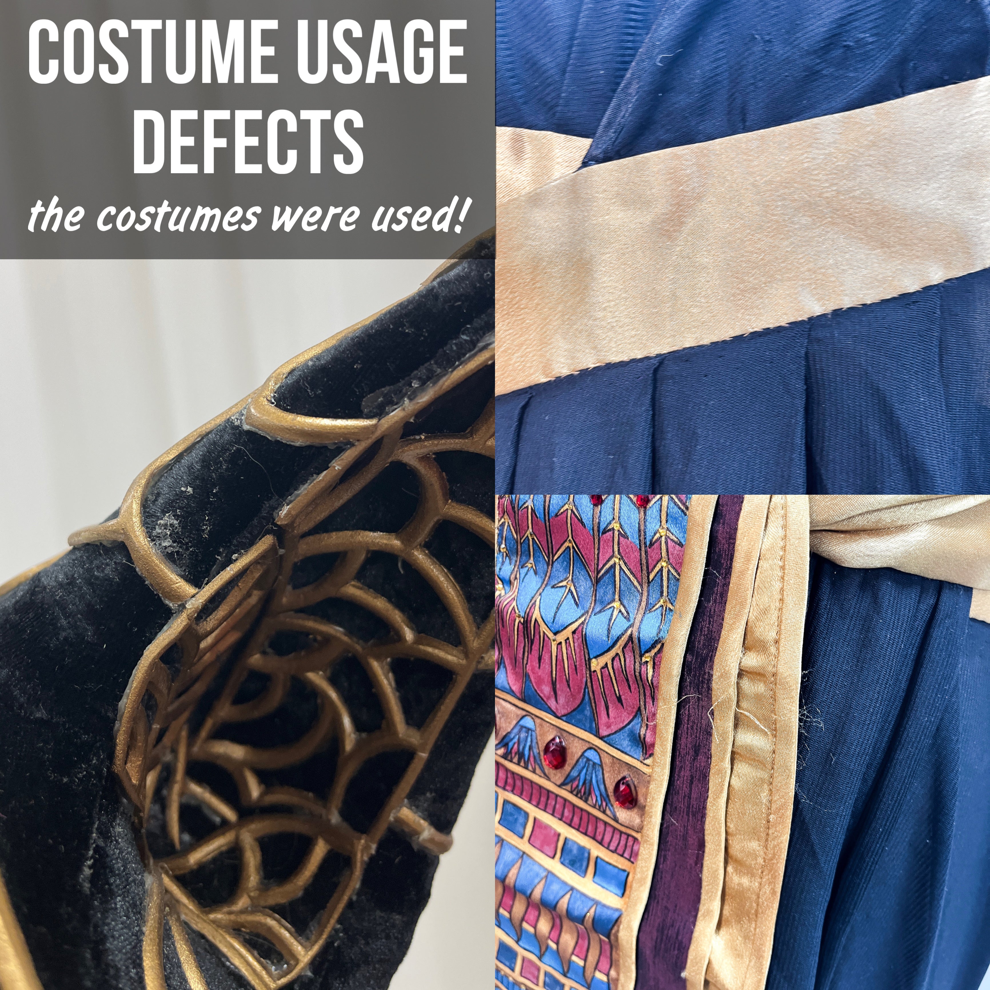 Fantasy Hor Egypt Inspired Halloween Costume Upcycled - In Stock