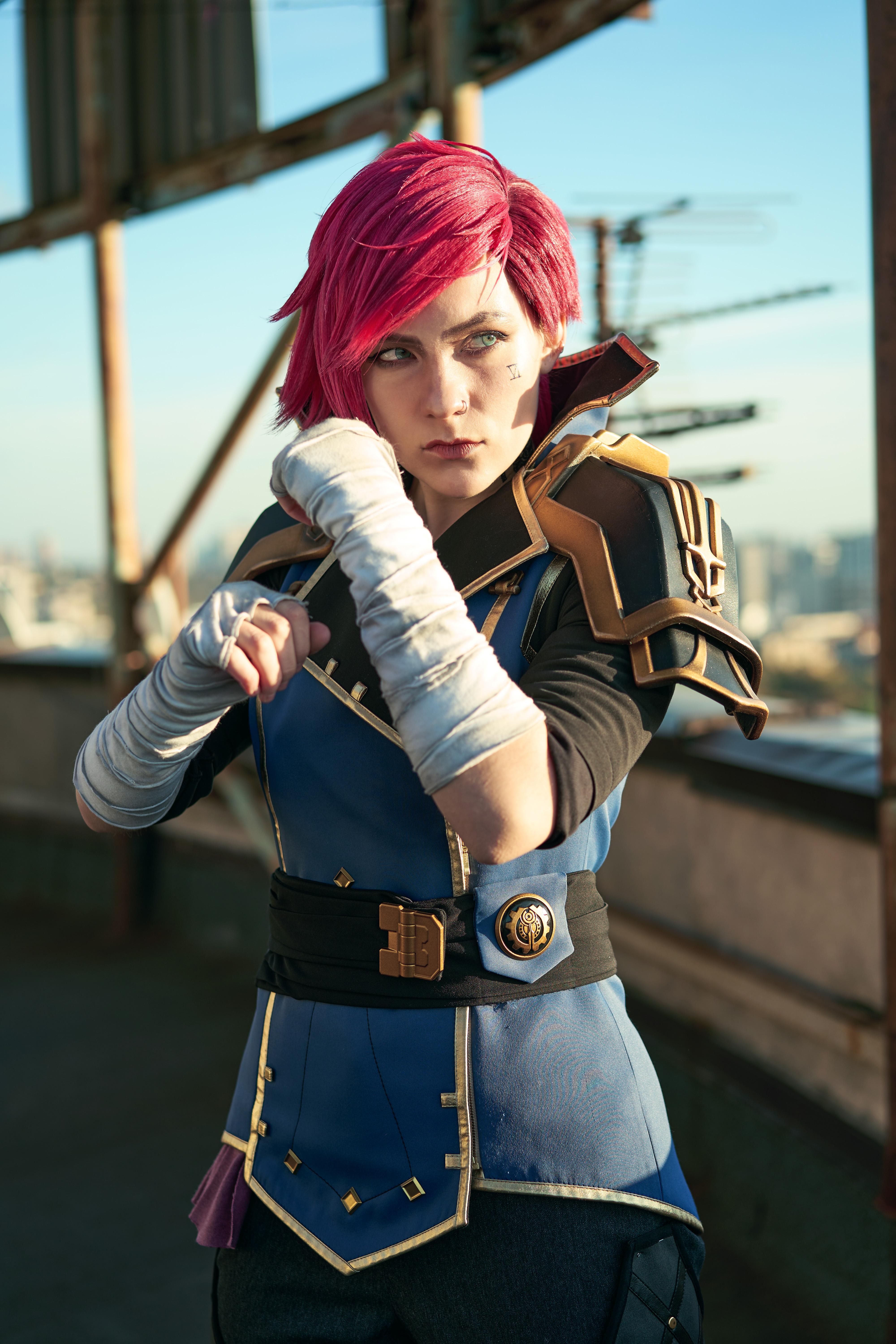 Vi Arcane 2 Cosplay Costume - Custom Made
