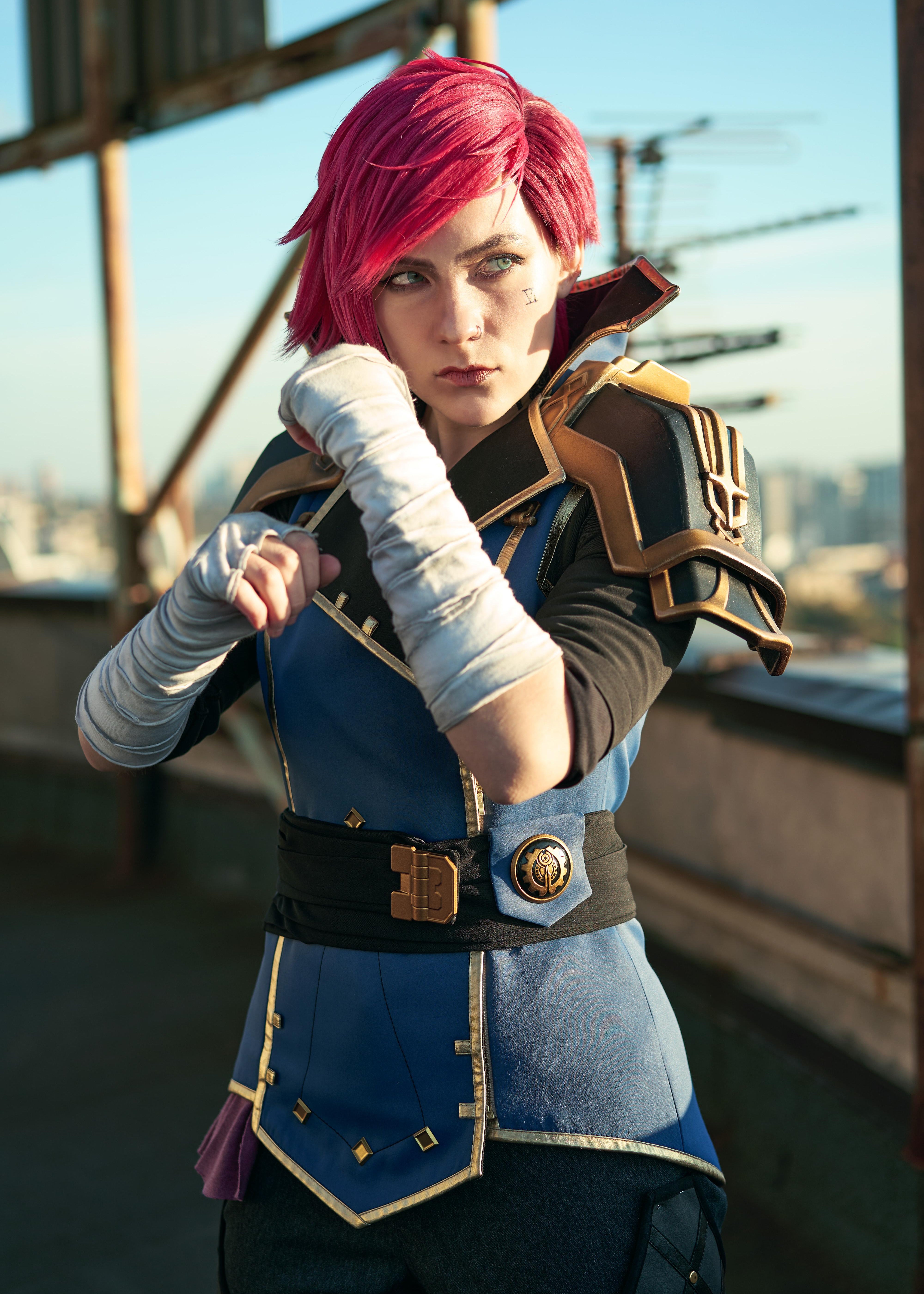 Vi Arcane 2 Cosplay Costume - Custom Made