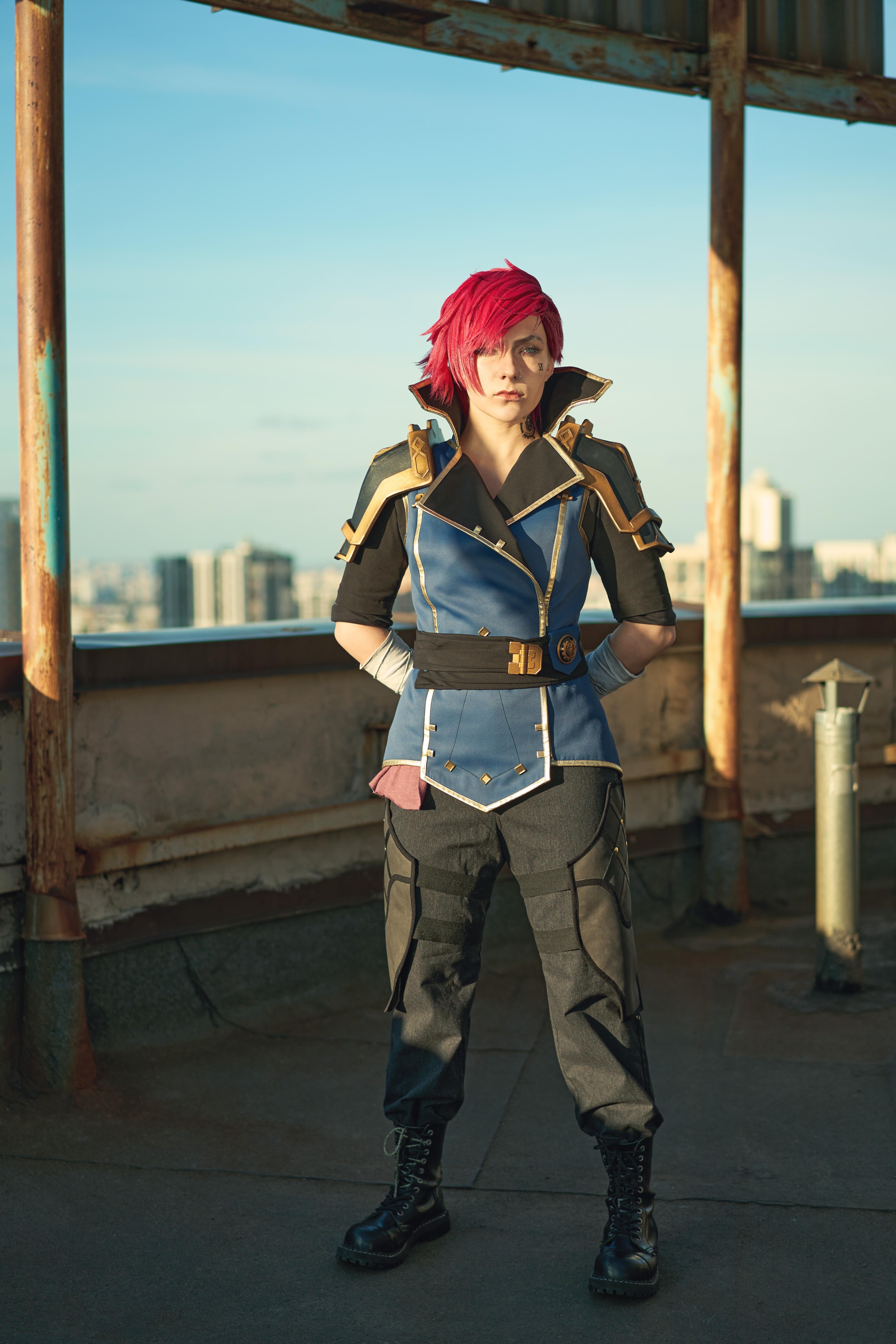 Vi Arcane 2 Cosplay Costume - Custom Made
