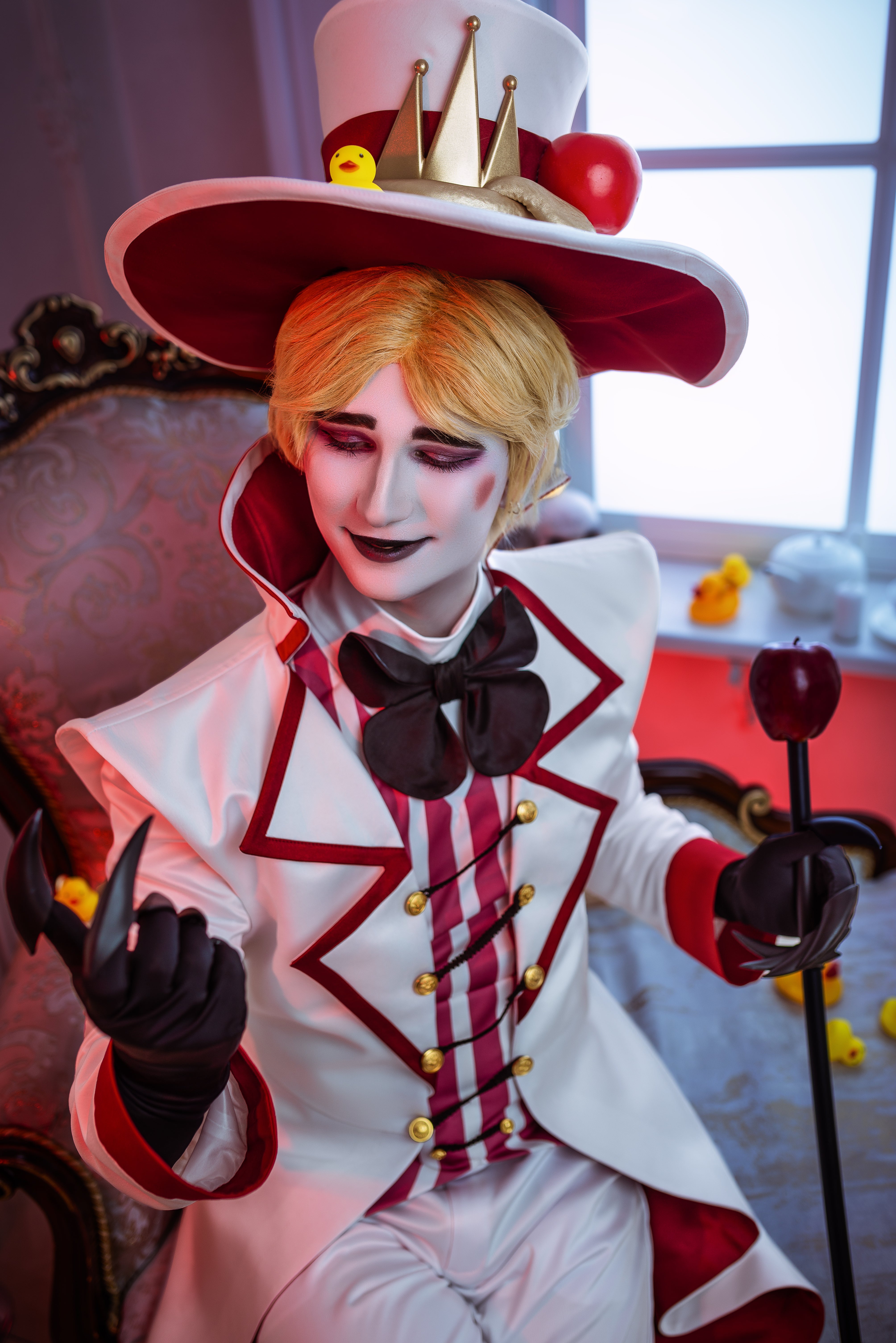 Hazbin Hotel Lucifer Morningstar Fallen Angel Cosplay Costume