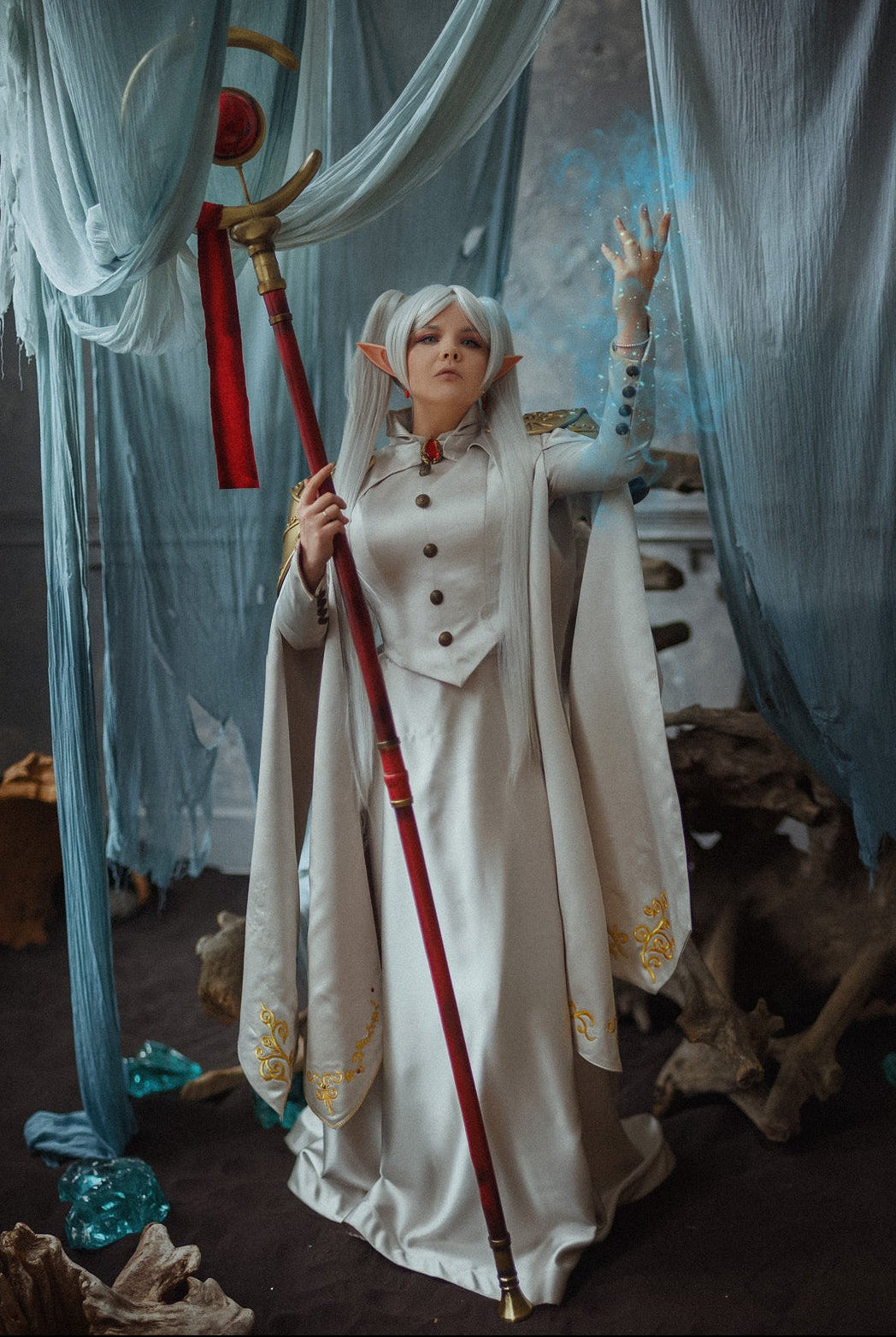 Fantasy Wizard Frieren Costume - Custom Made