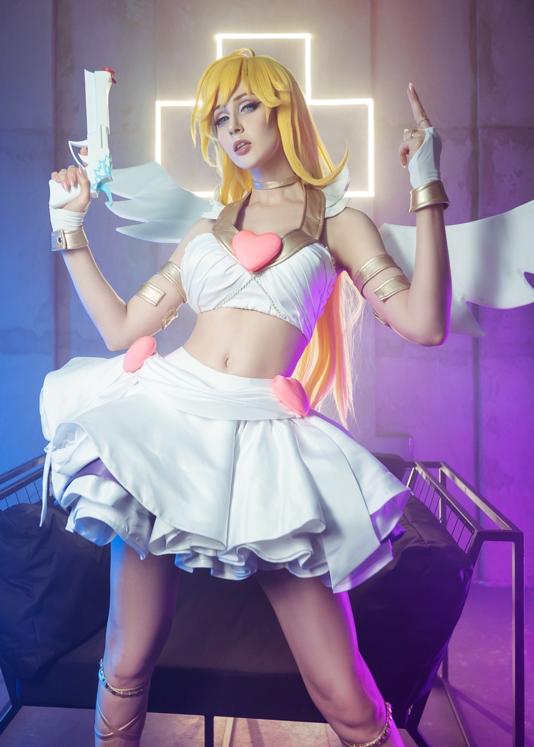 Panty & Stocking with Garterbelt (Panty) Cosplay Costume - Custom Made