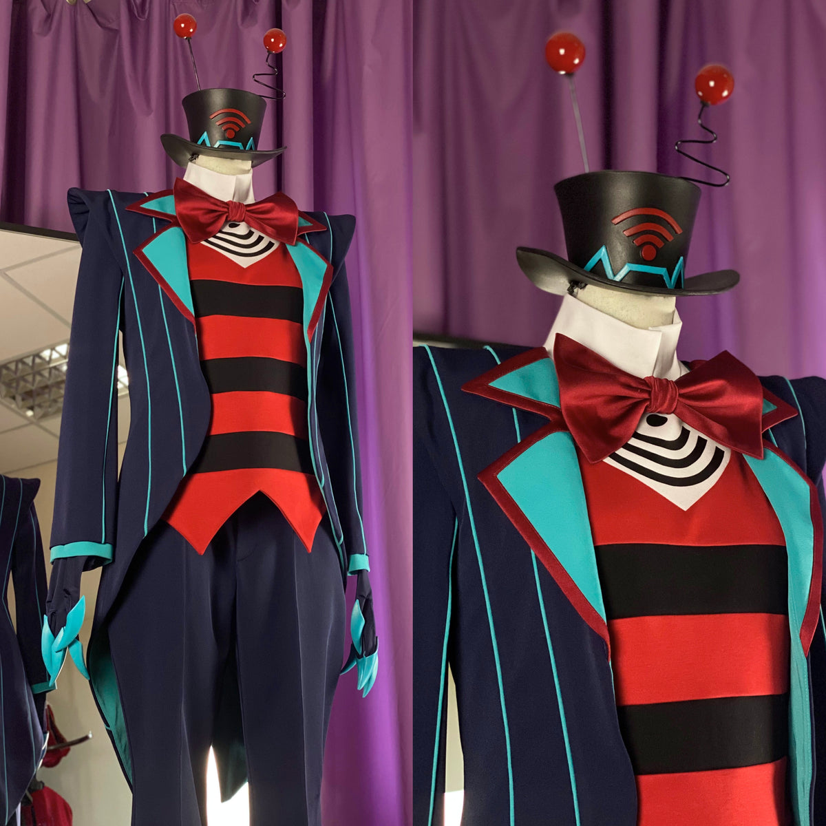 Hazbin Hotel Vox Cosplay Costume Custom Made FENINDOM LLC hazbin-hotel-vox-cosplay-costume-custom-made-fenindom-llc