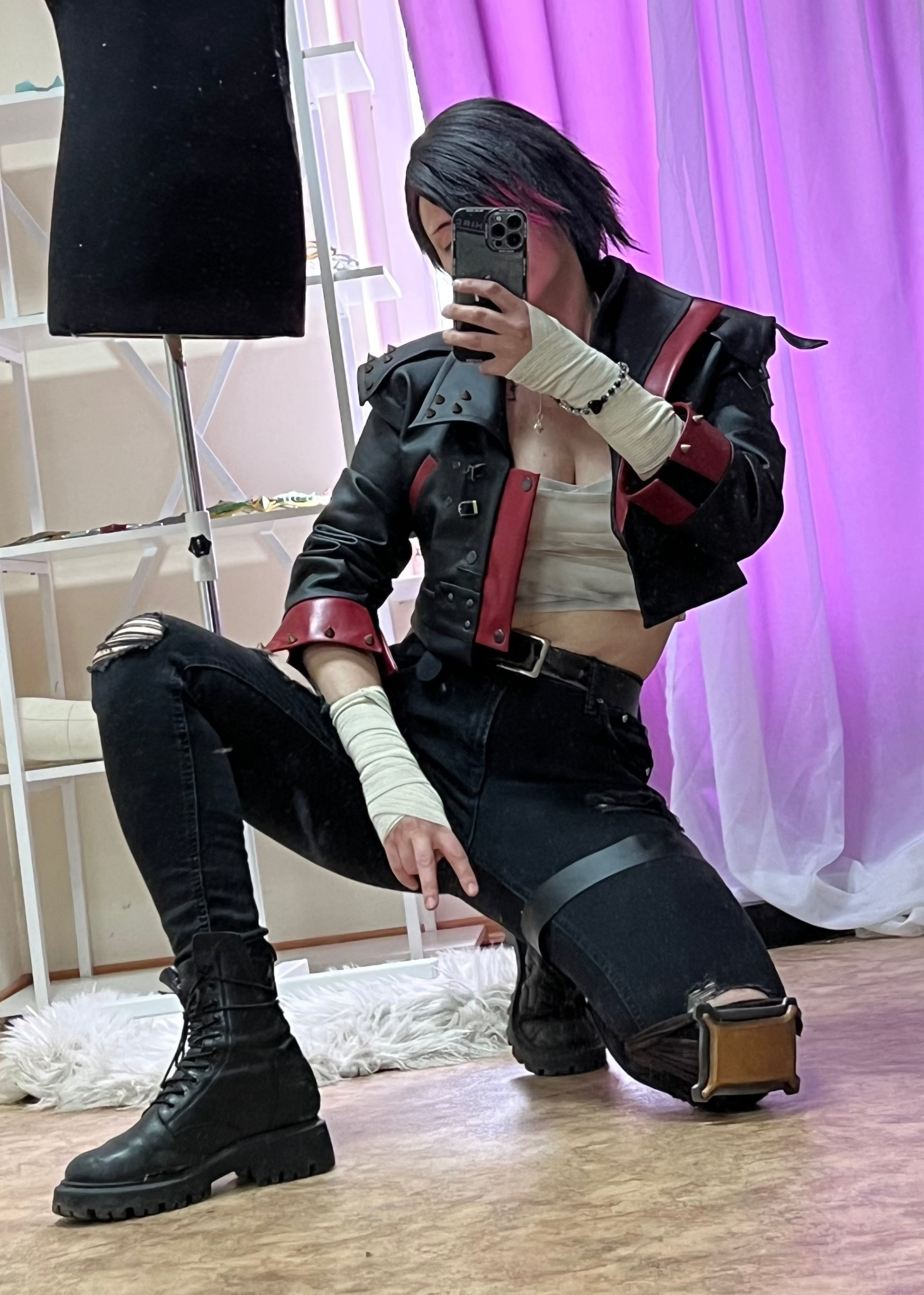 Pit Fighter Emo Vi Black Jacket Arcane 2 - Custom Made