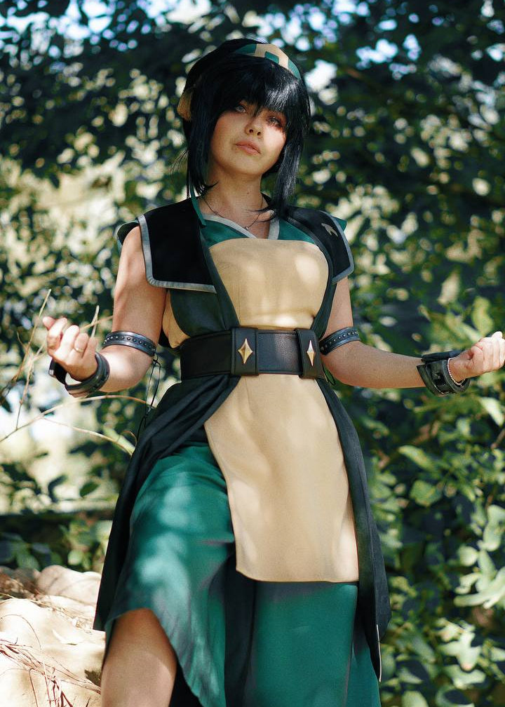 Toph Beifong Avatar Aang the Last Airbender Cosplay Costume - Custom Made