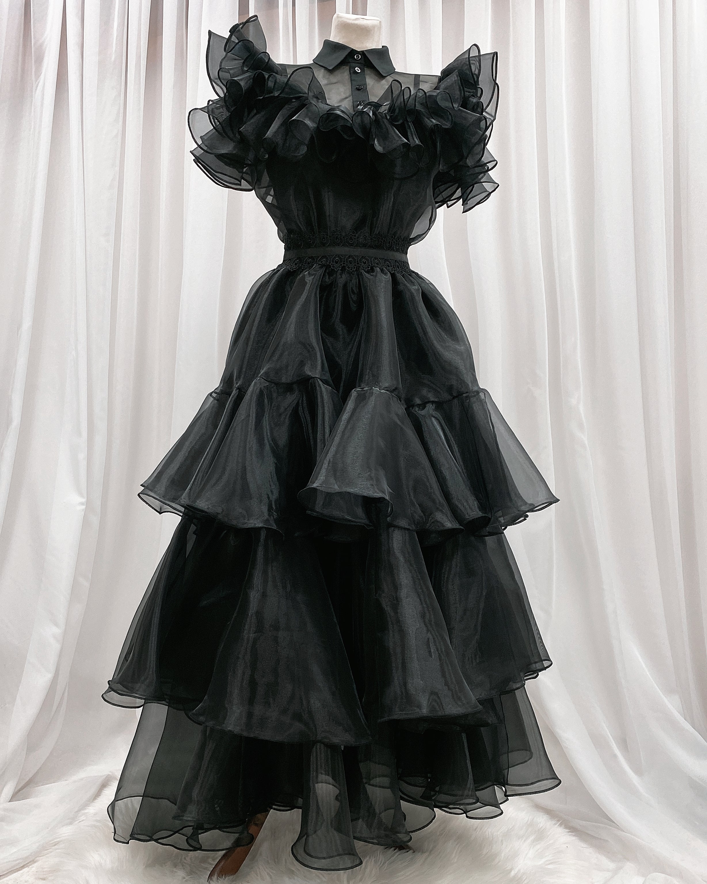 Wednesday Halloween Gothic Dress - Made to Order