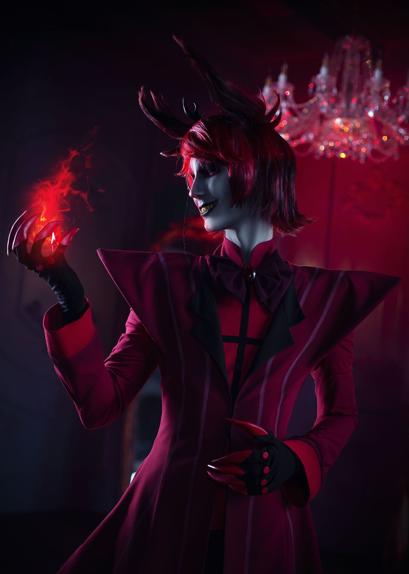 Hazbin Hotel Alastor Radio Demon Cosplay Costume - Custom Made/In Stock