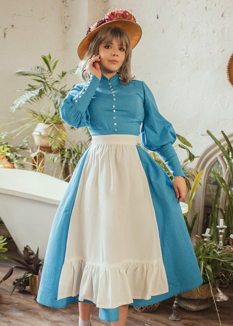 sophie howl's moving castle green dress Vikidoky Sophie Hatter Dress Howl's Moving Castle  VikiDoky