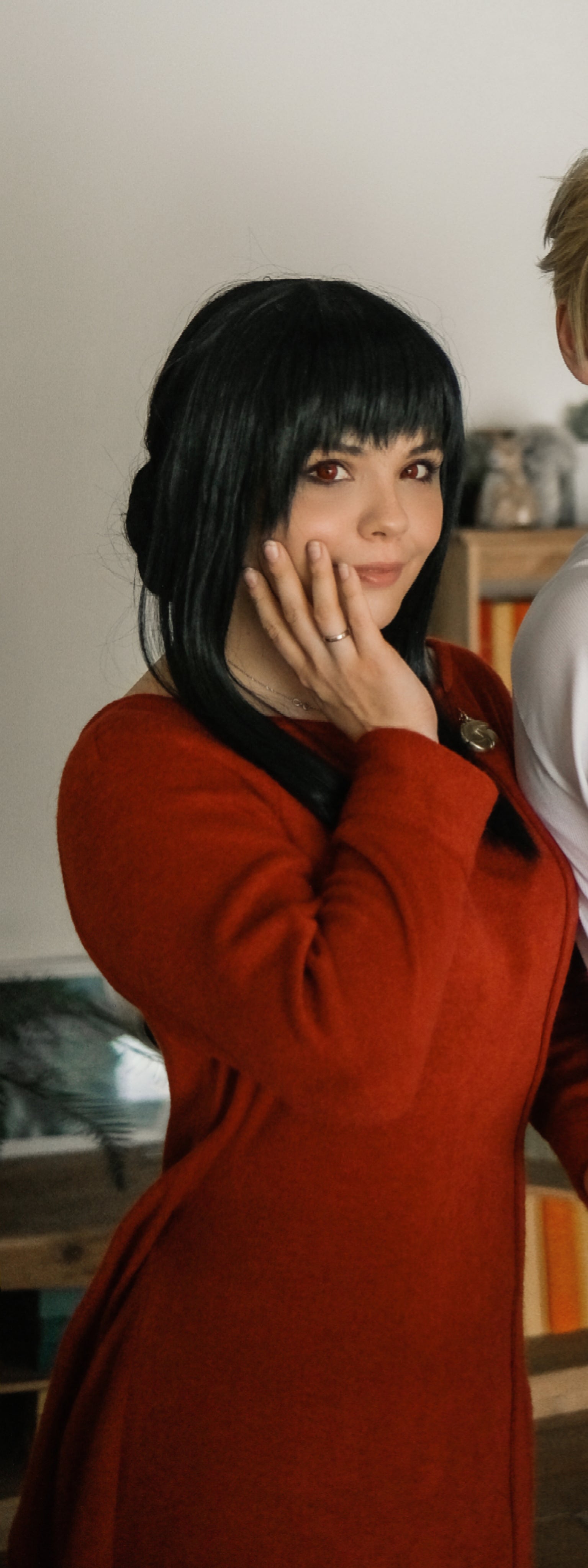 Spy x Family Yor Forger Red Sweater Cosplay Costume - Custom Made/In Stock