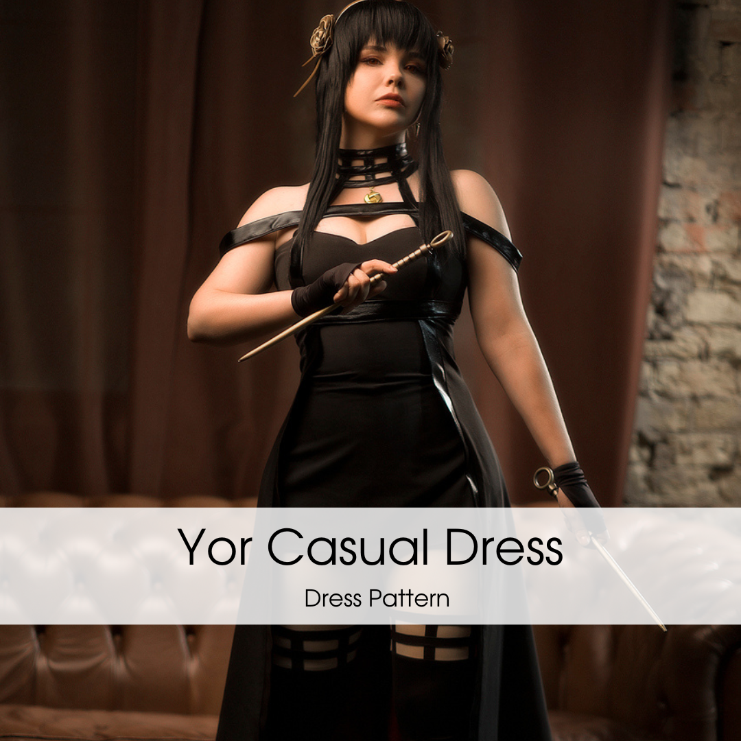 Spy x Family Yor Forger Cosplay Dress Pattern - Digital Product