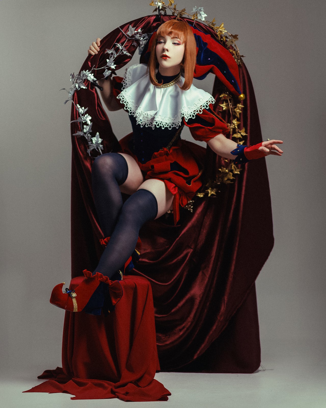 Digital Circus Jester Fantasy Pomni Cosplay Costume - Custom Made