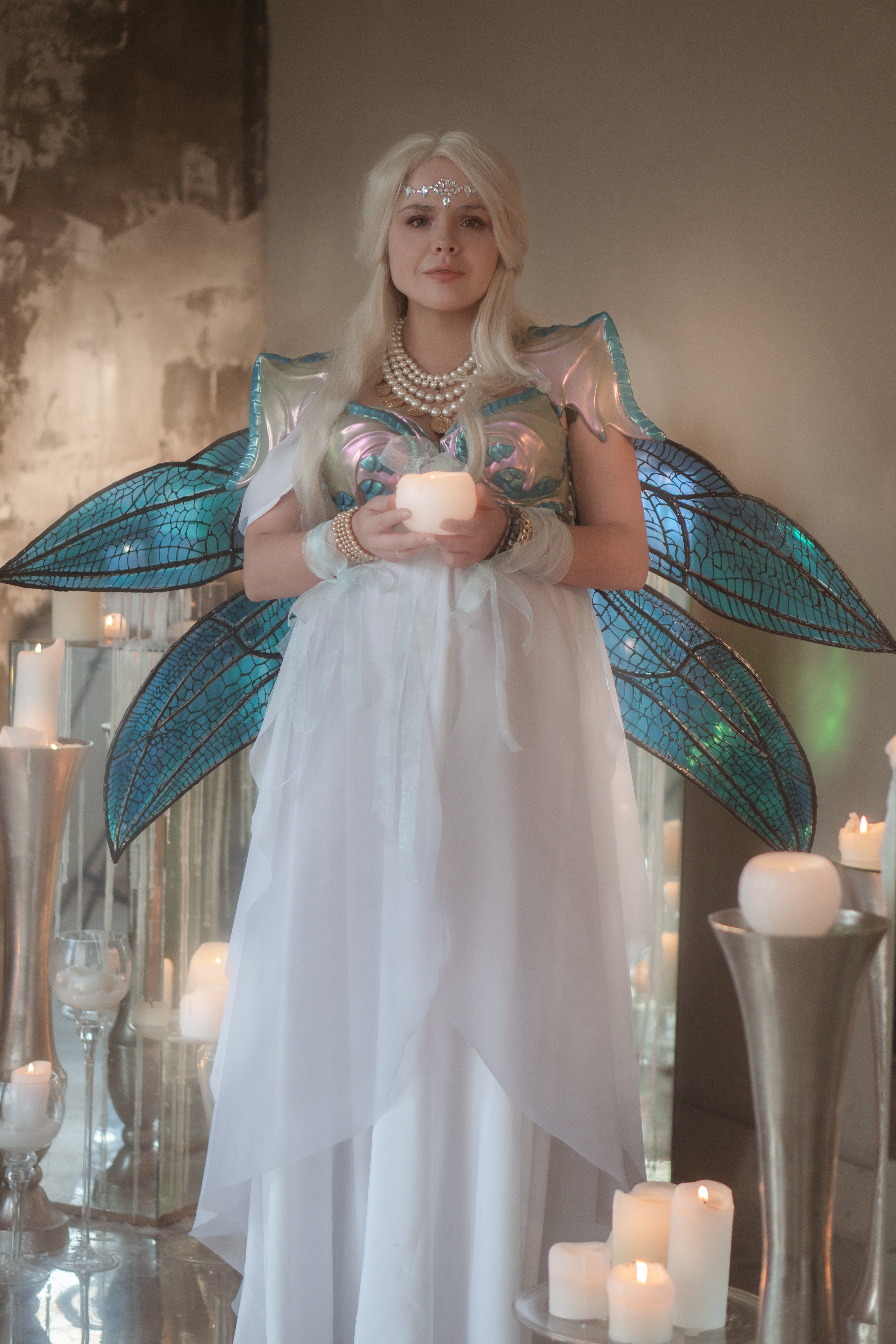 Mother Dragon Fantasy Costume Dress with Armor - Custom Made
