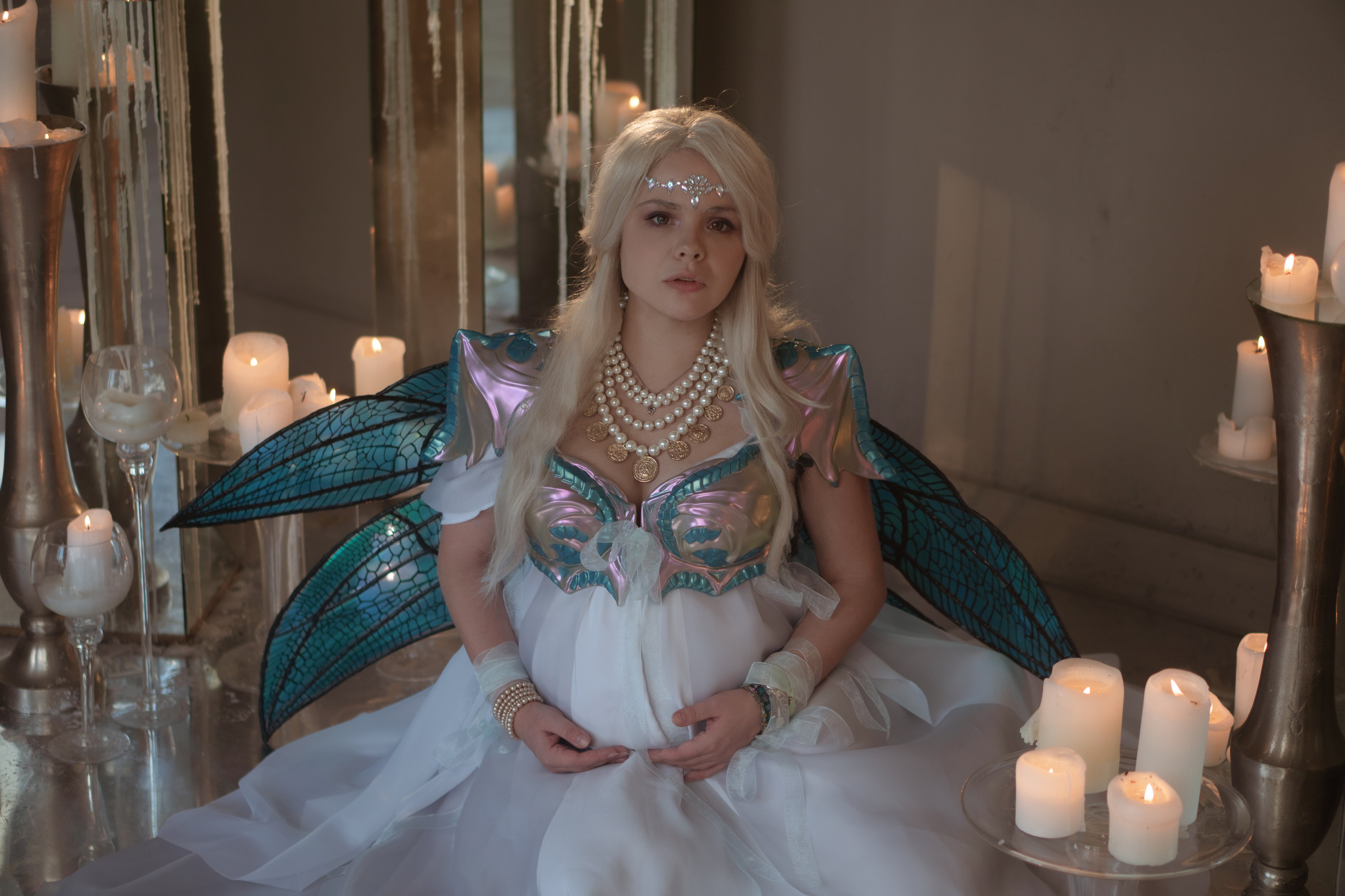 Mother Dragon Fantasy Costume Dress with Armor - Custom Made