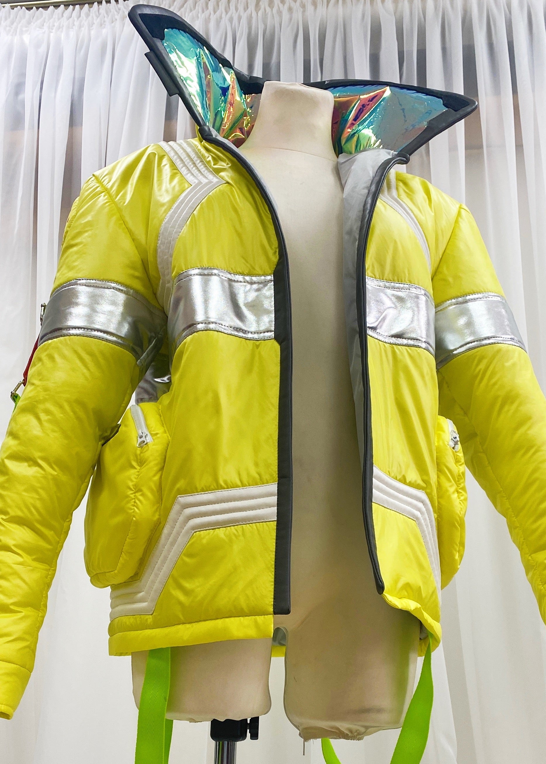 Cyberpunk Edgerunner David Martinez Cosplay Neon Medical Jacket - Custom Made