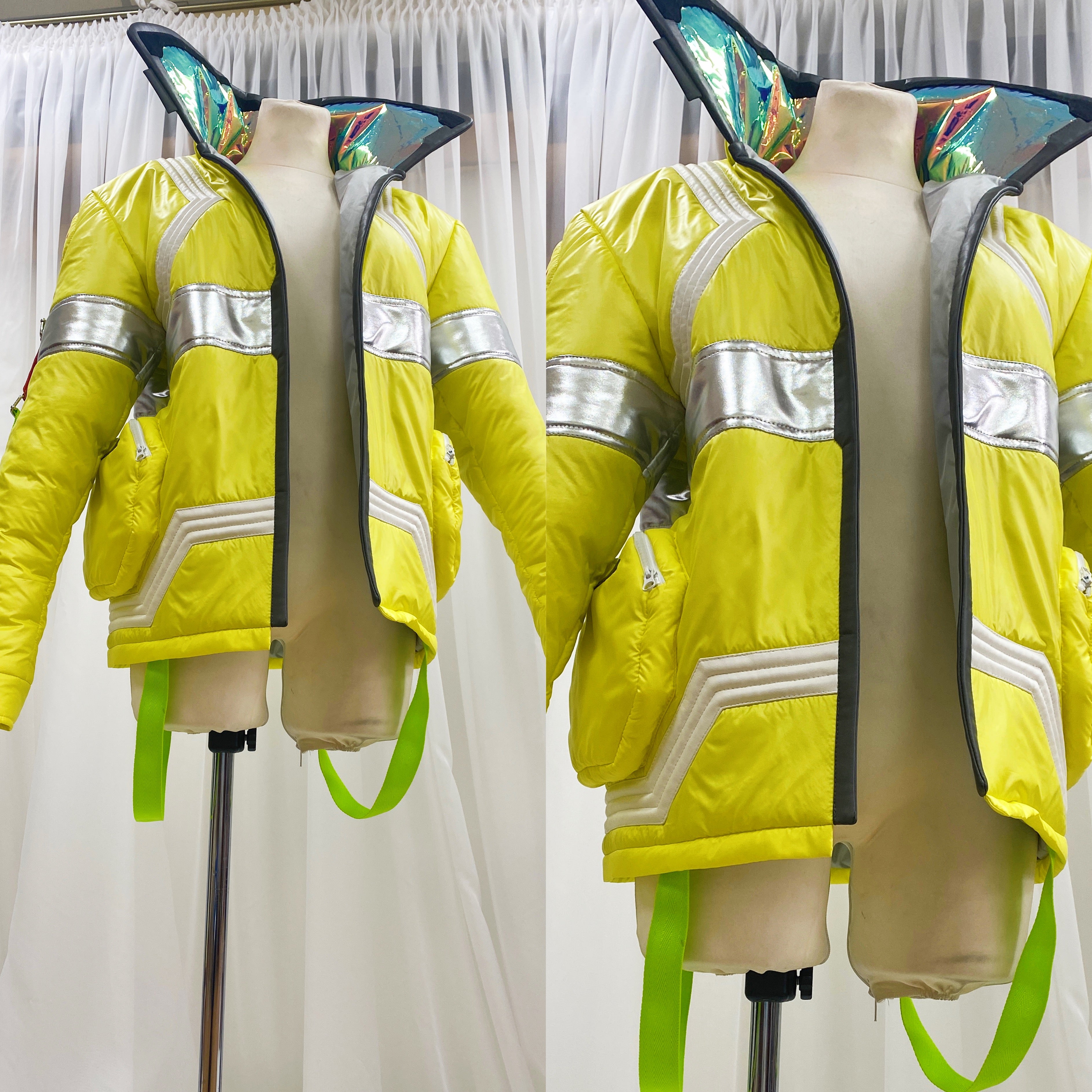 Cyberpunk Edgerunner David Martinez Cosplay Neon Medical Jacket - Custom Made