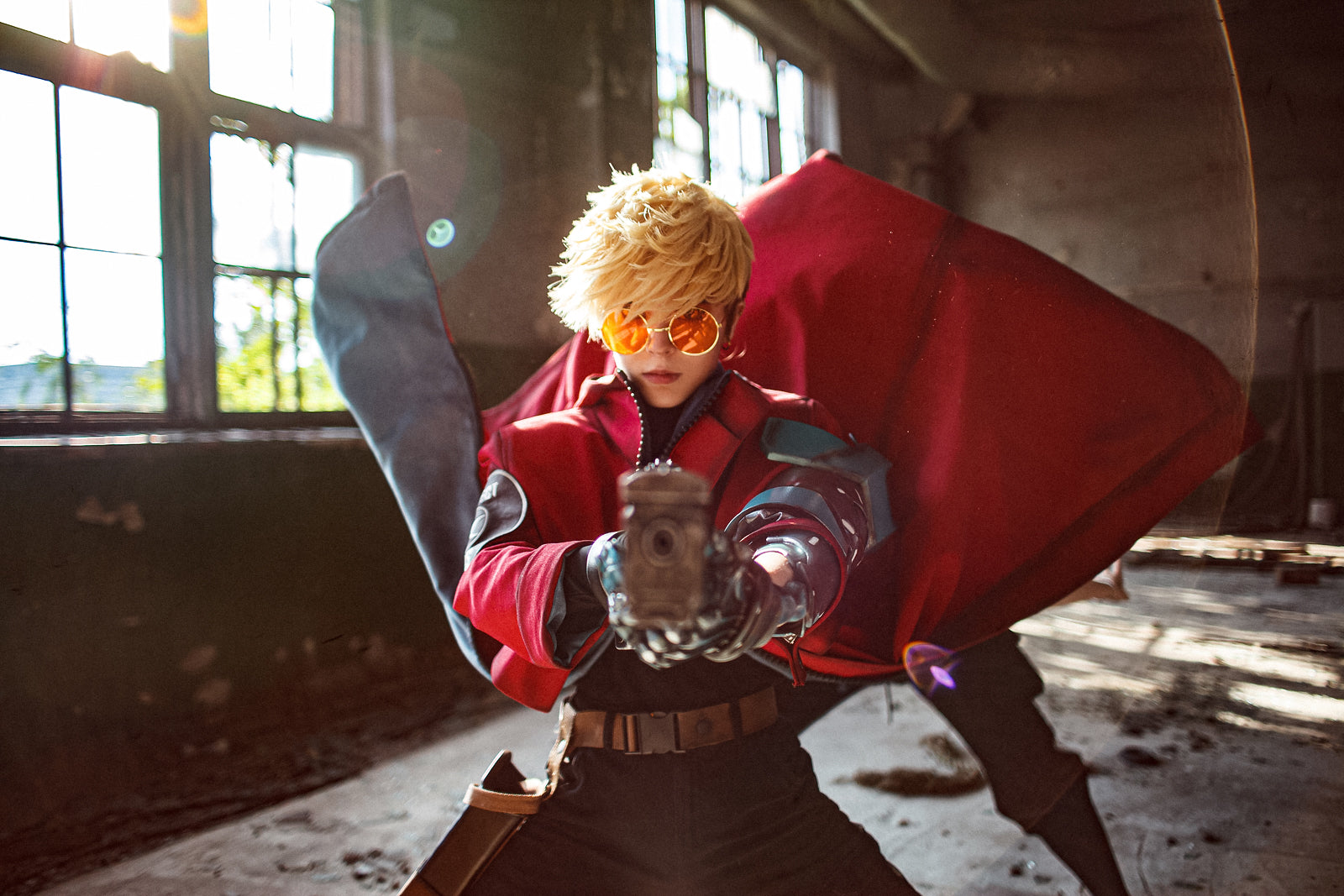 Trigun Stampede Vash the Stampede Cosplay Costume with Arm Props - Custom Made