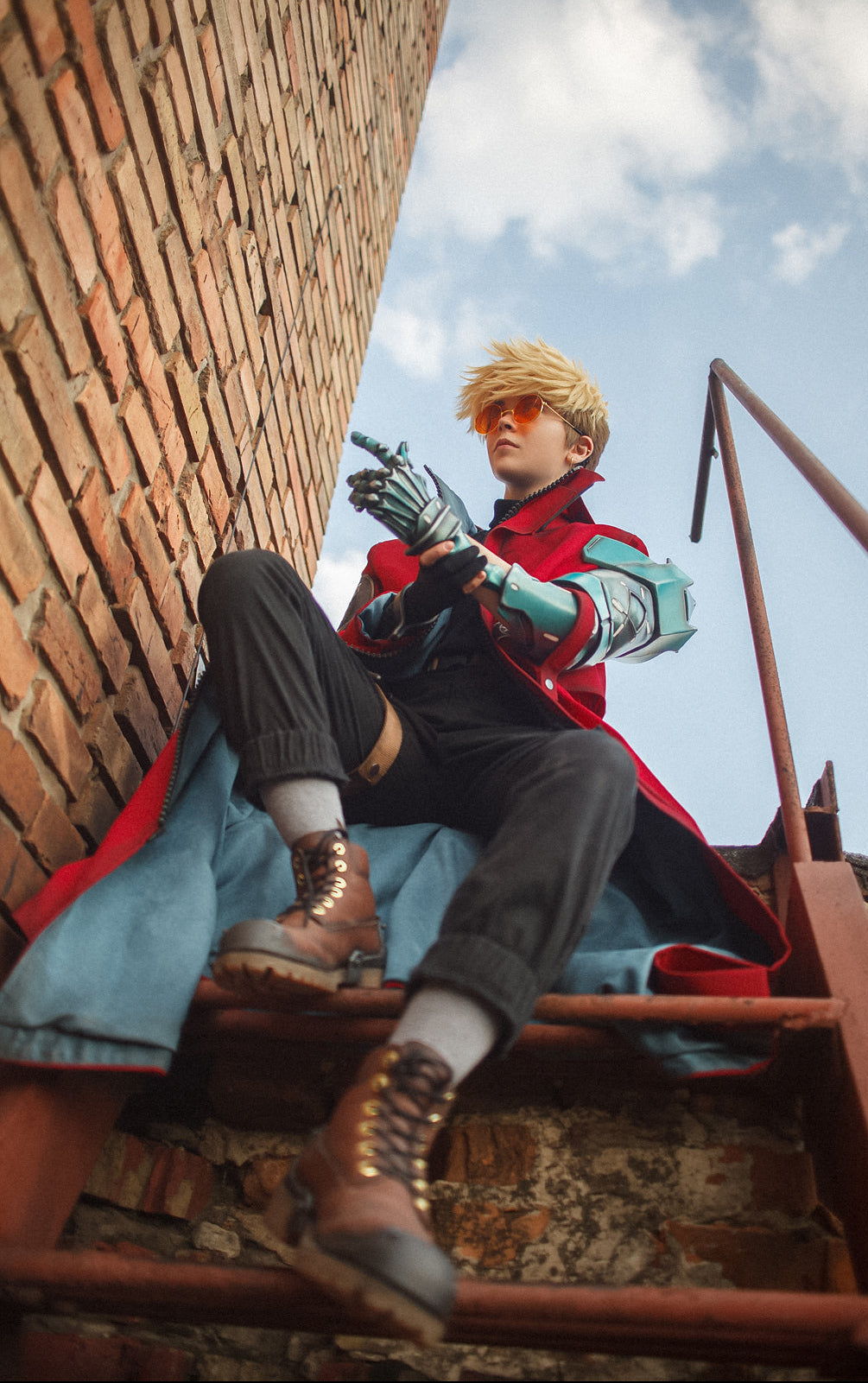 Trigun Stampede Vash the Stampede Cosplay Costume with Arm Props - Custom Made