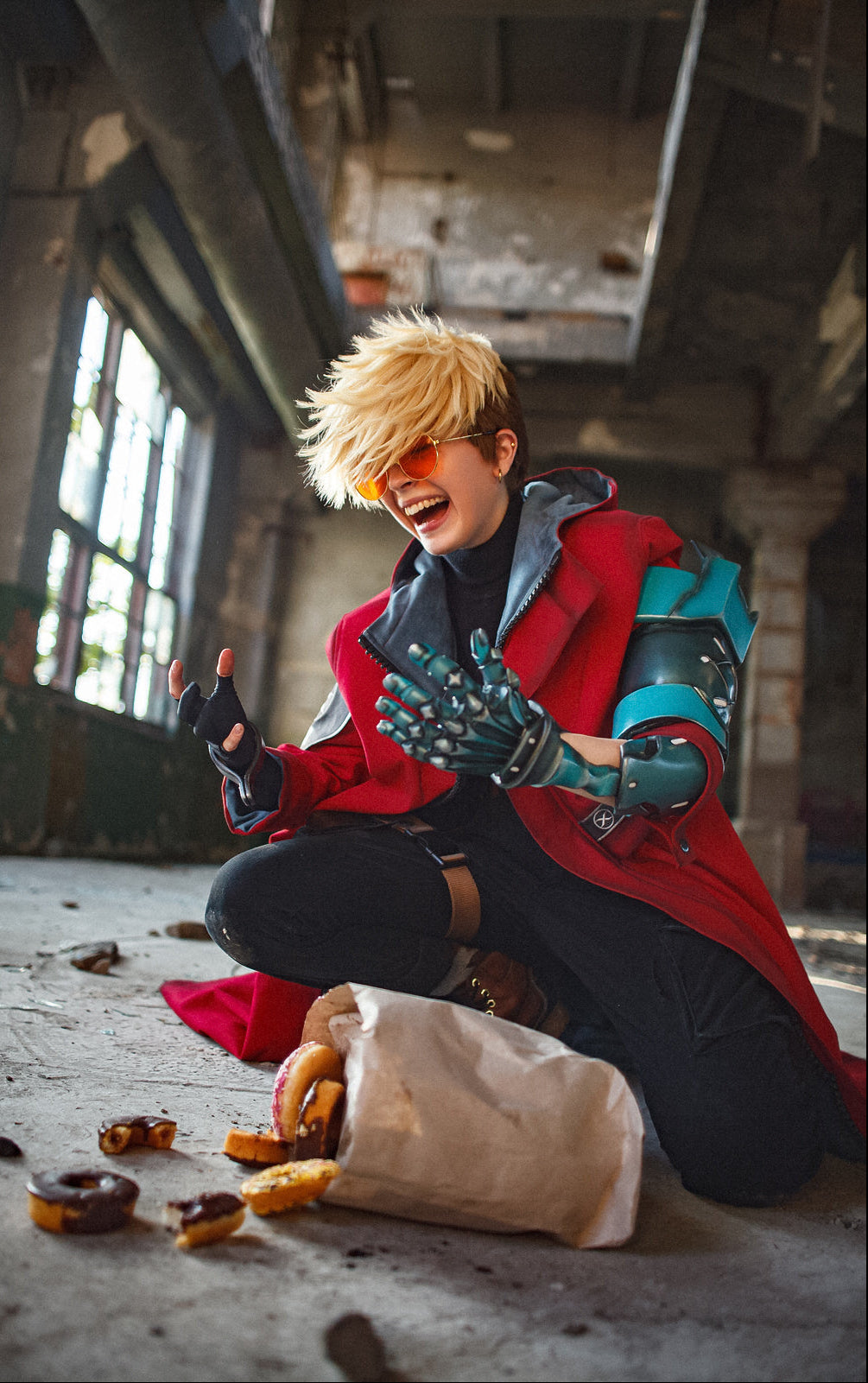 Trigun Stampede Vash the Stampede Cosplay Costume with Arm Props - Custom Made