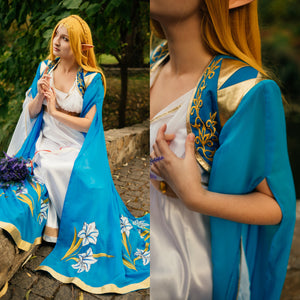 Princess Zelda Cosplay Costume Fantasy Cosplay Cape - Custom made