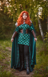 Green Fantasy Warrior Princess Costume Cosplay - Custom Made