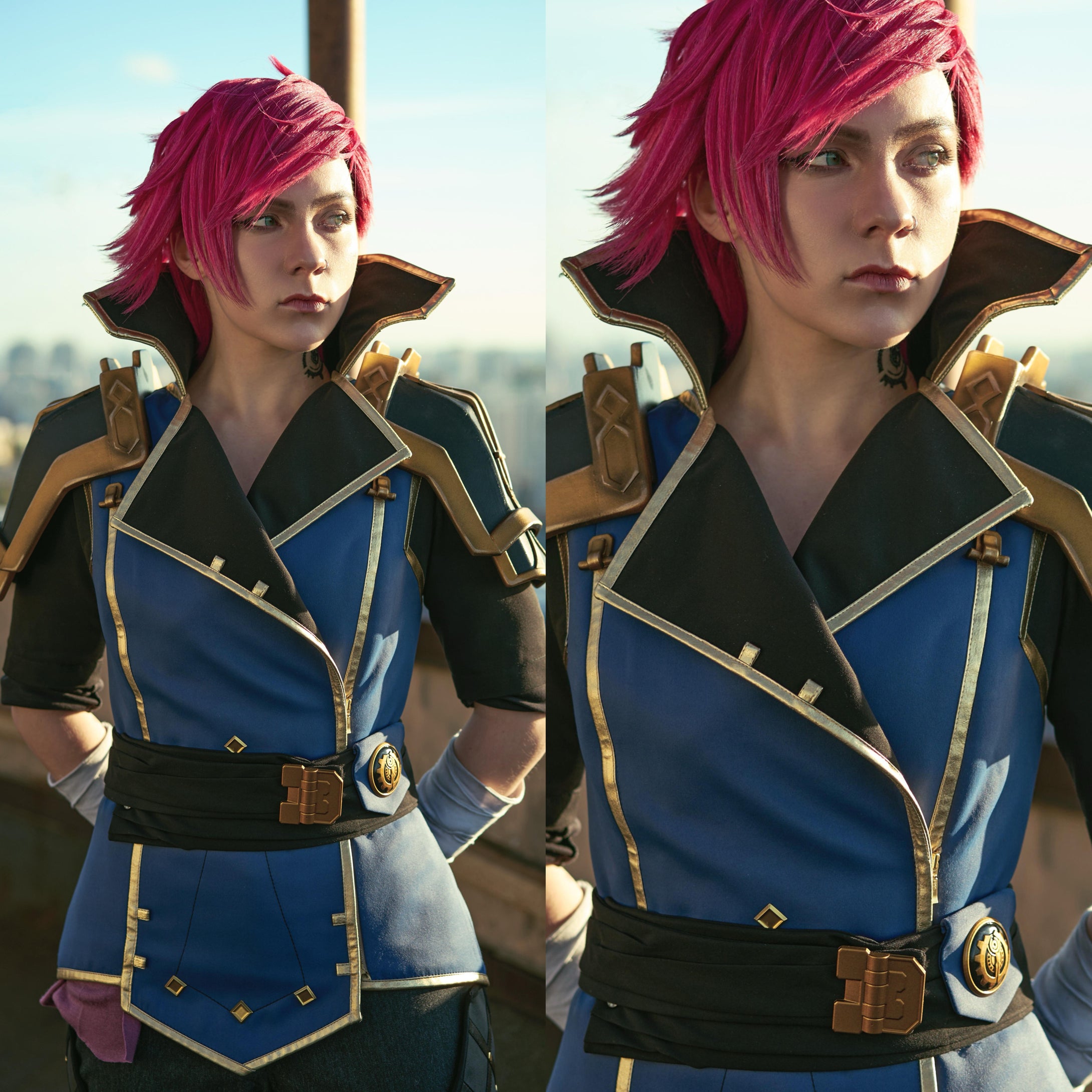 Vi Arcane 2 Cosplay Costume - Custom Made