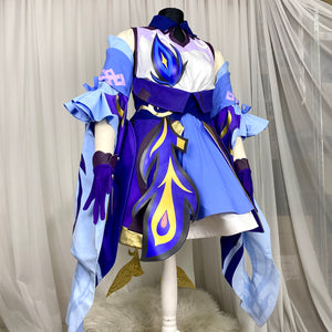 Genshin Impact Keqing Cosplay Costume - In stock