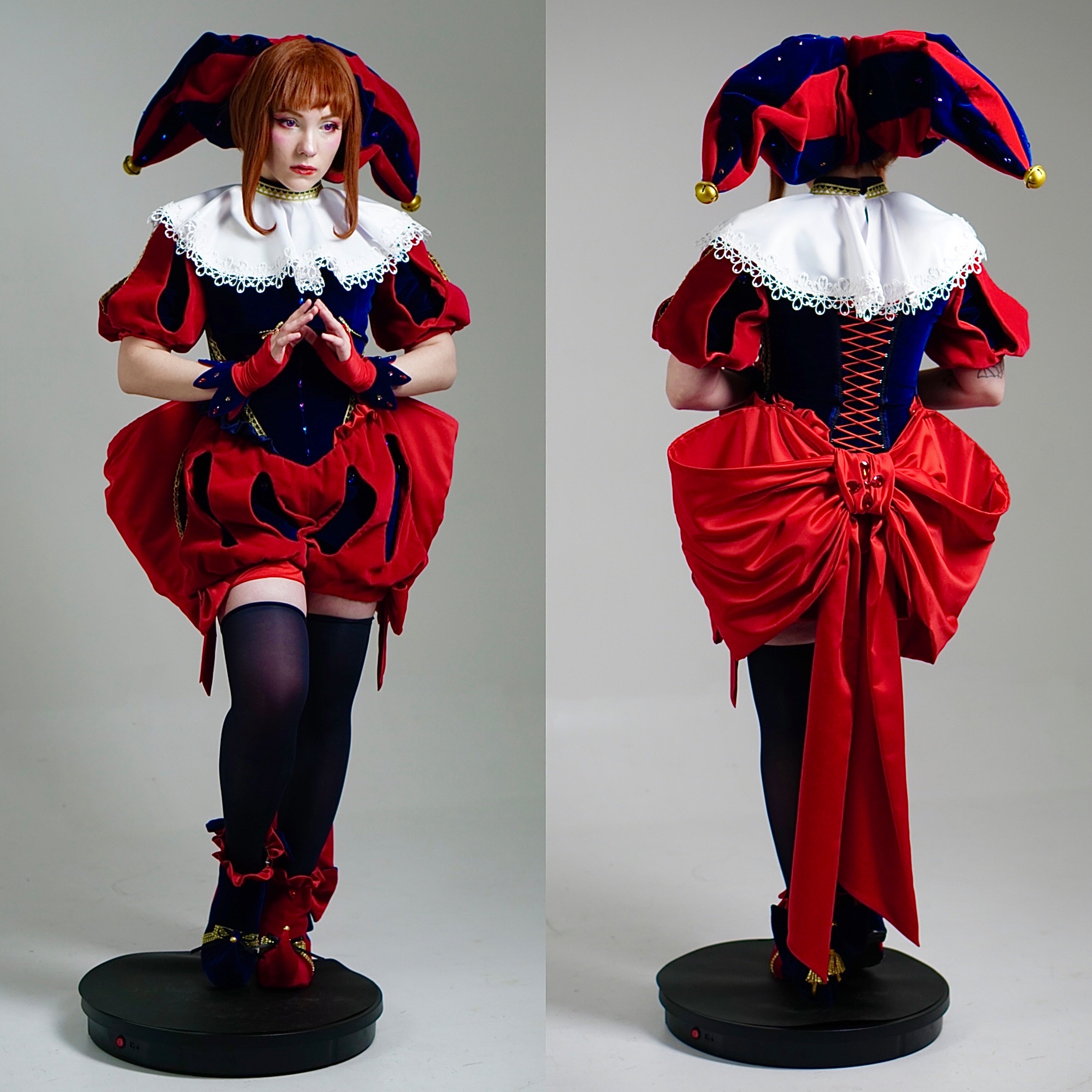 Digital Circus Jester Fantasy Pomni Cosplay Costume - Custom Made
