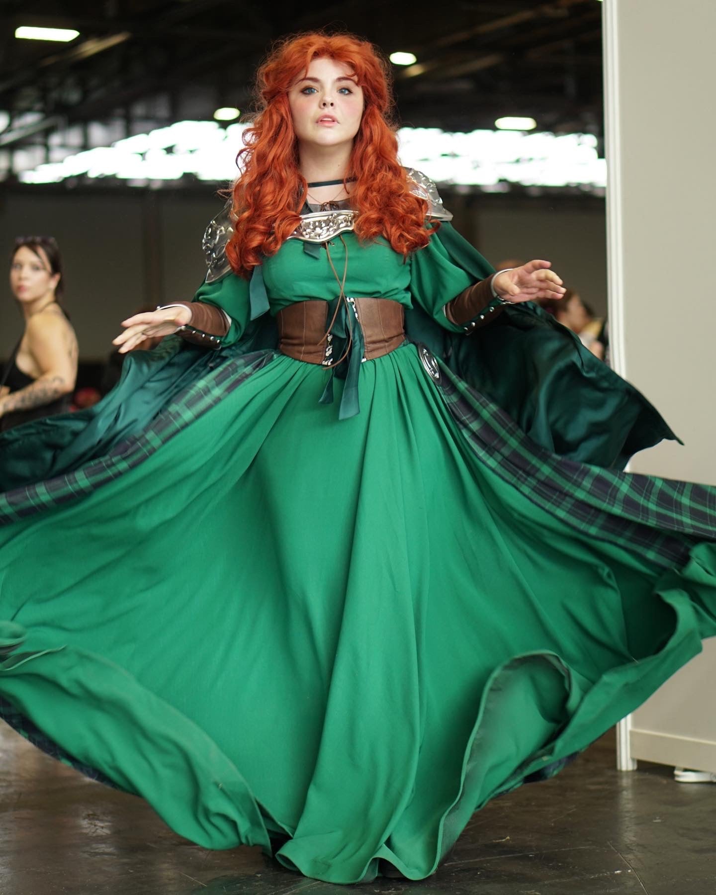 Green Long Dress Fantasy Warrior Princess Costume Cosplay - Custom Made Dress only / M Green Long Dress Fantasy Warrior Princess Costume Cosplay - Custom Made Dress only / M