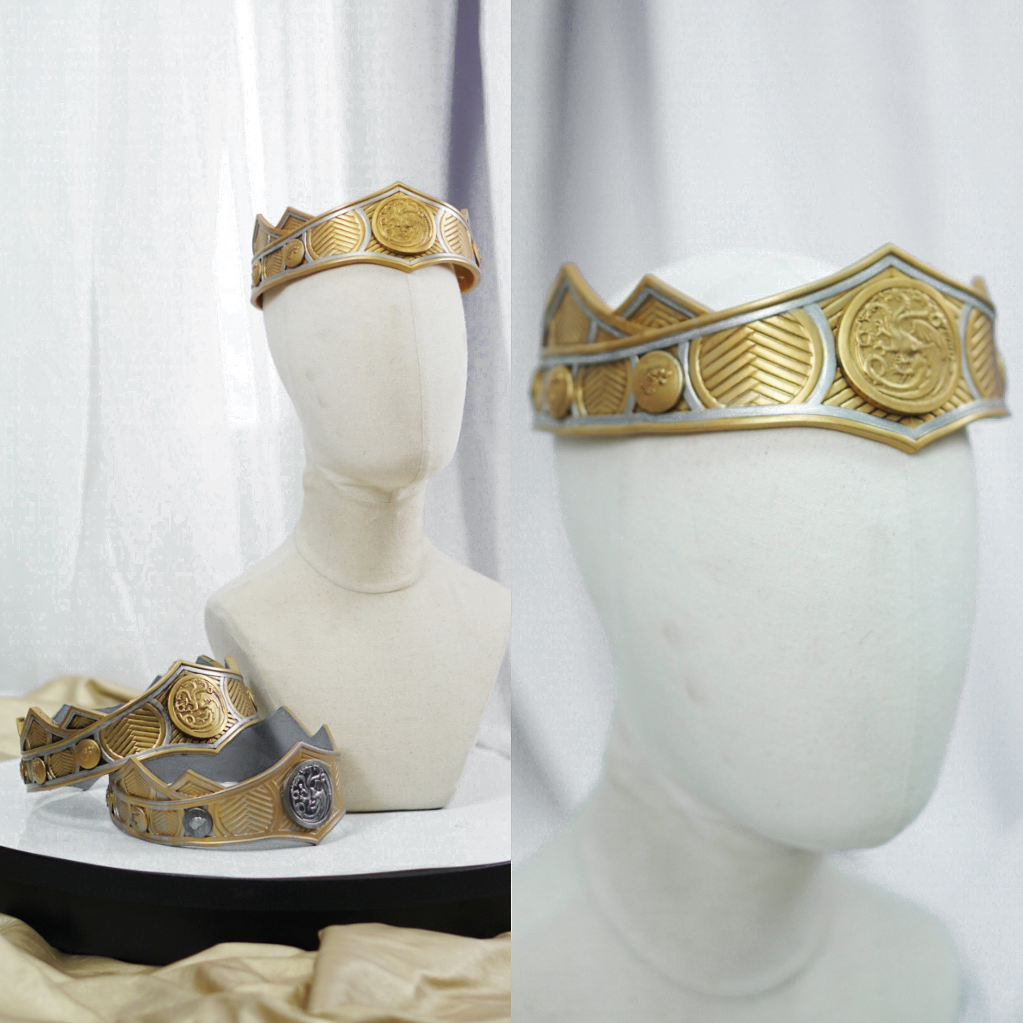 Rhaenyra Targaryen House of Dragon Cosplay Crown - Custom Made