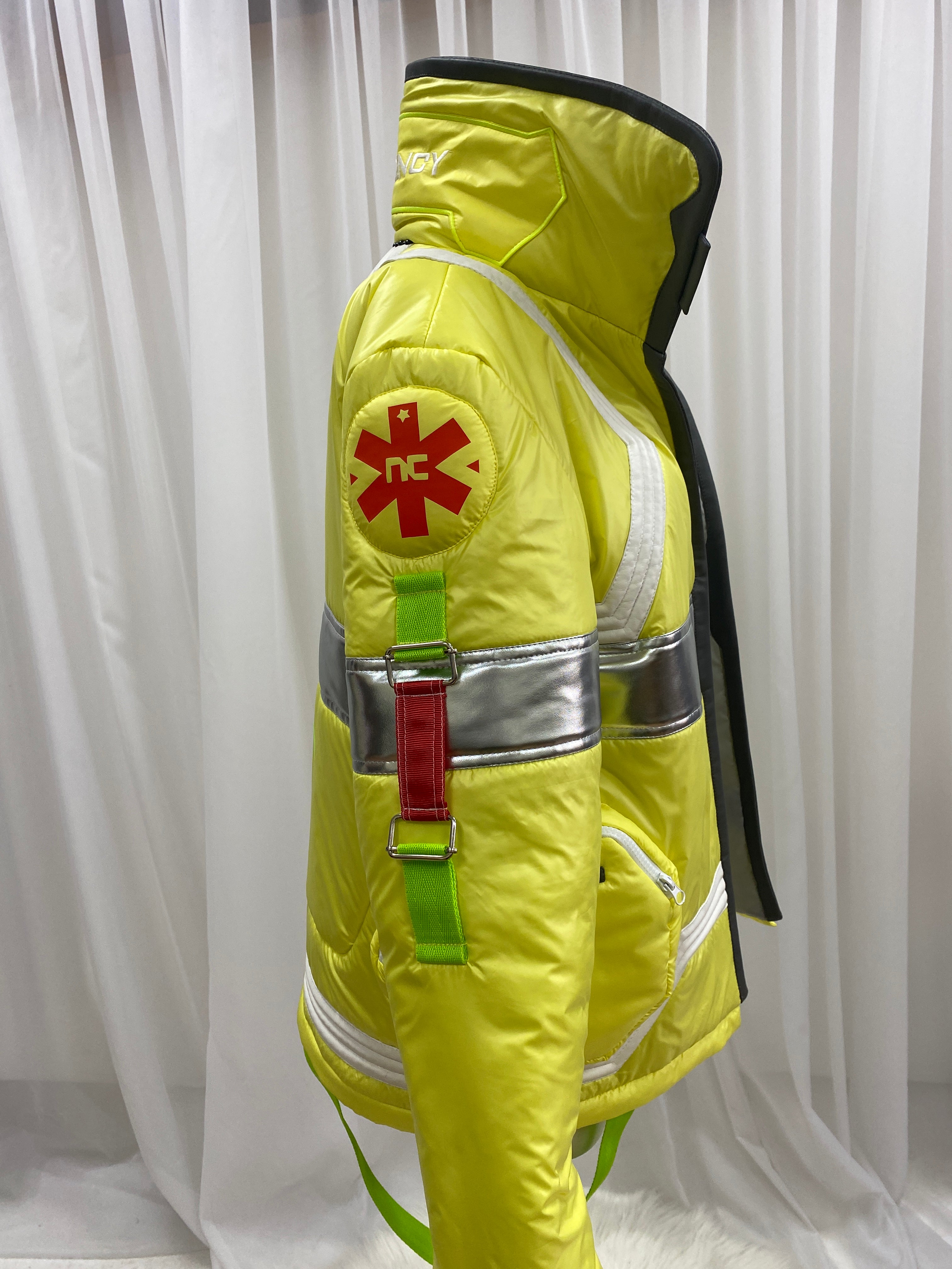 Cyberpunk Edgerunner David Martinez Cosplay Neon Medical Jacket - Custom Made