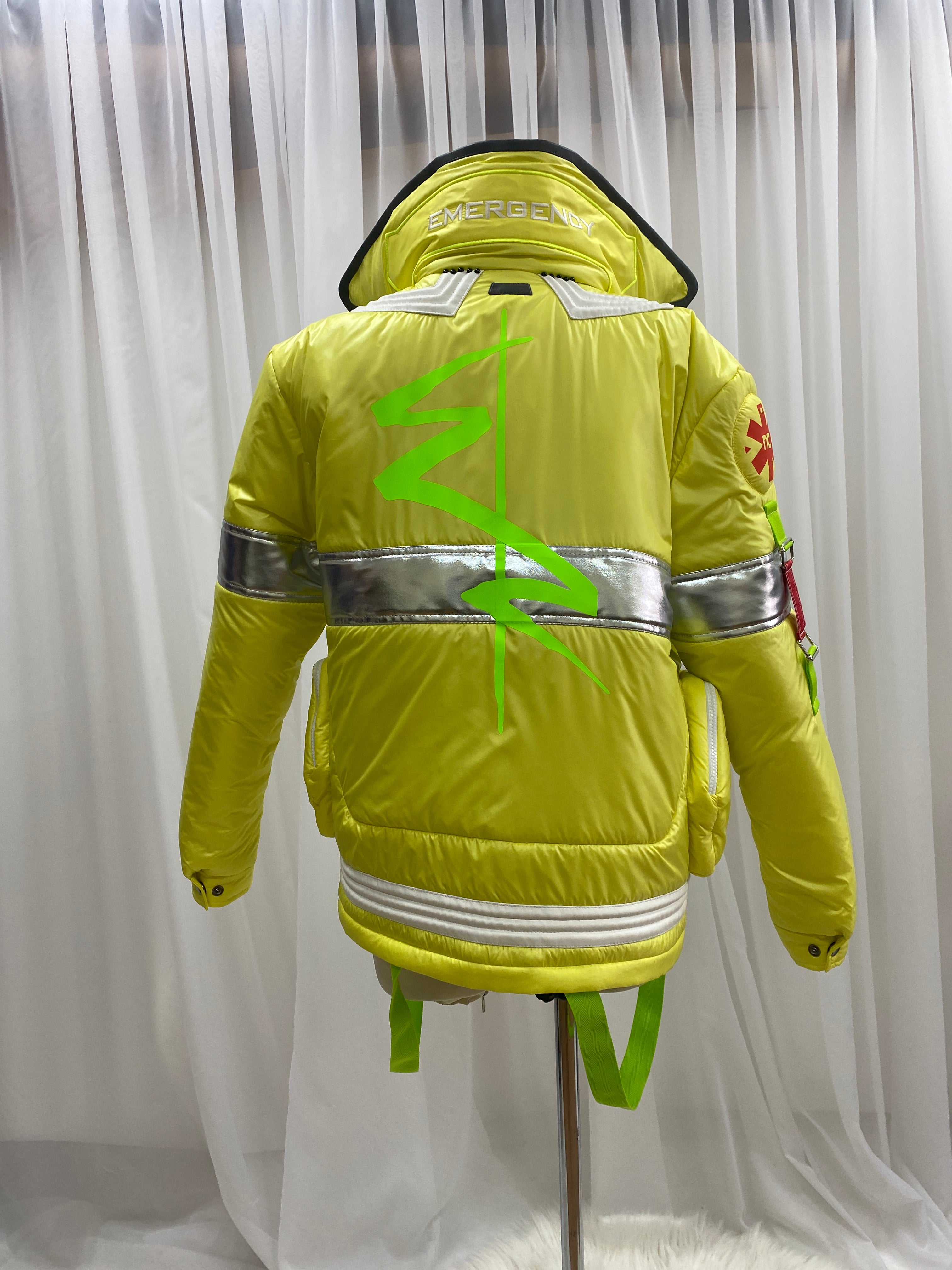 Cyberpunk Edgerunner David Martinez Cosplay Neon Medical Jacket - Custom Made