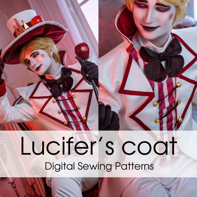 Lucifer`s coat from Hazbin Hotel Digital sewing patter - Digital Product