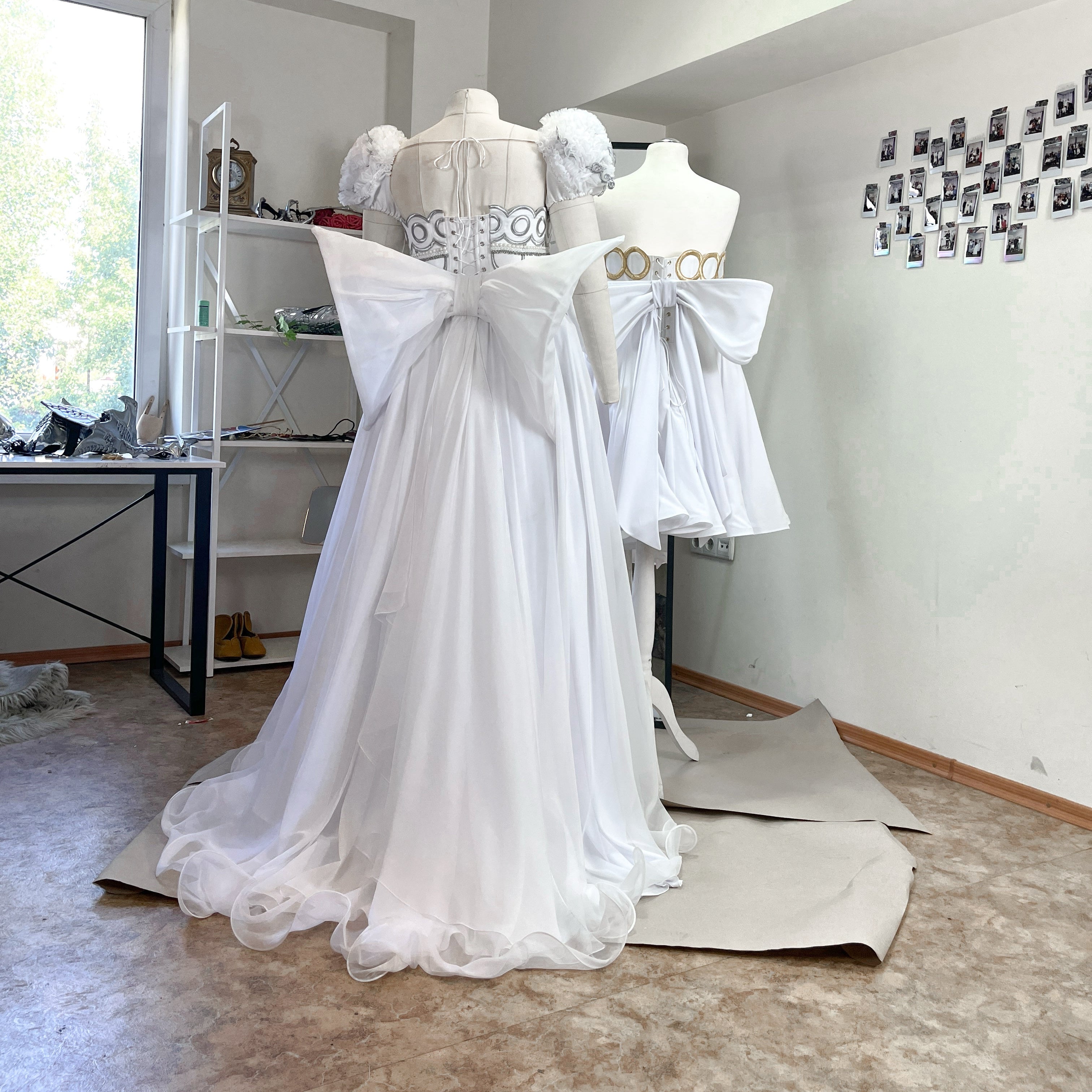 Sailor Serenity Cosplay Wedding Dress with LED - Custom Made