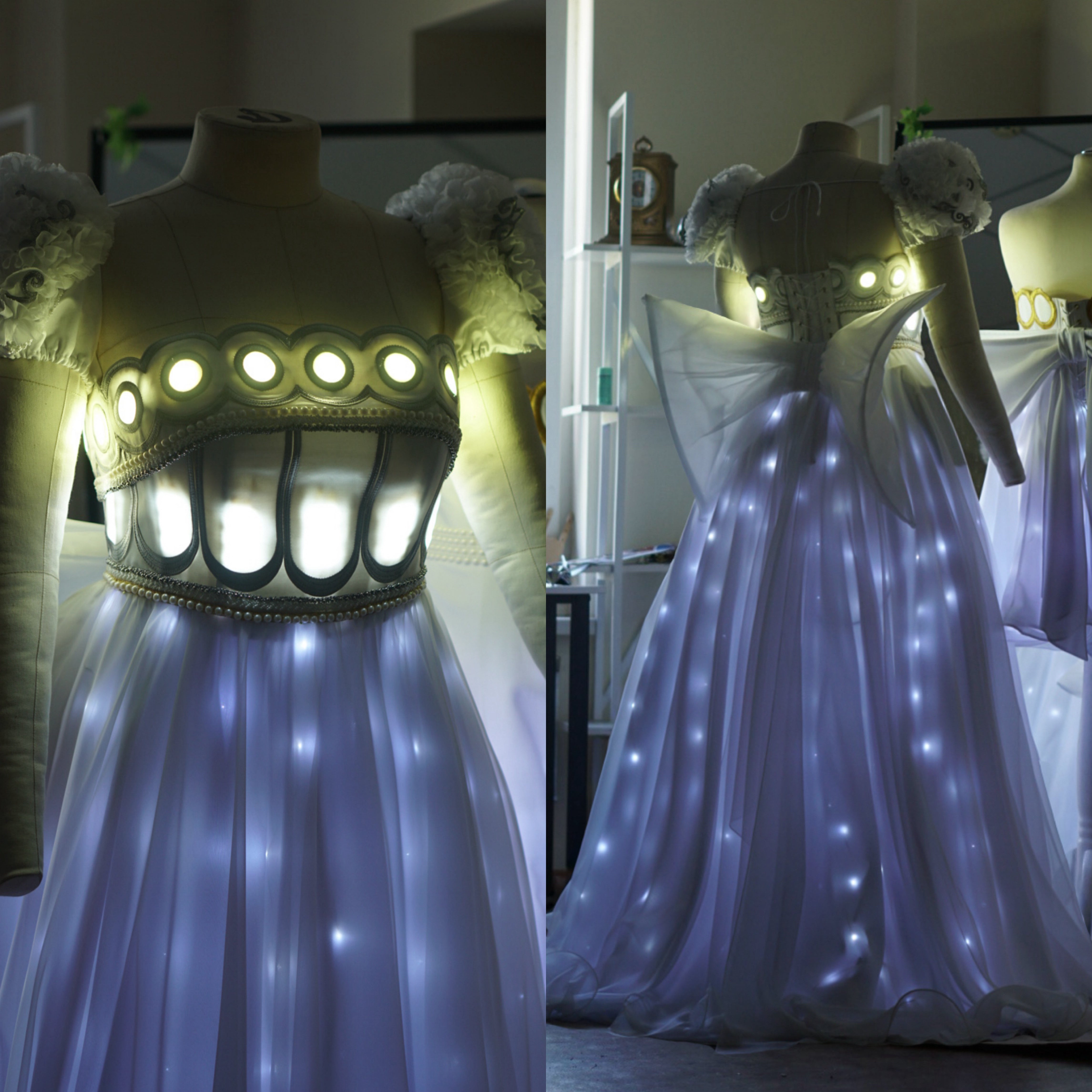 Sailor Serenity Cosplay Wedding Dress with LED - Custom Made
