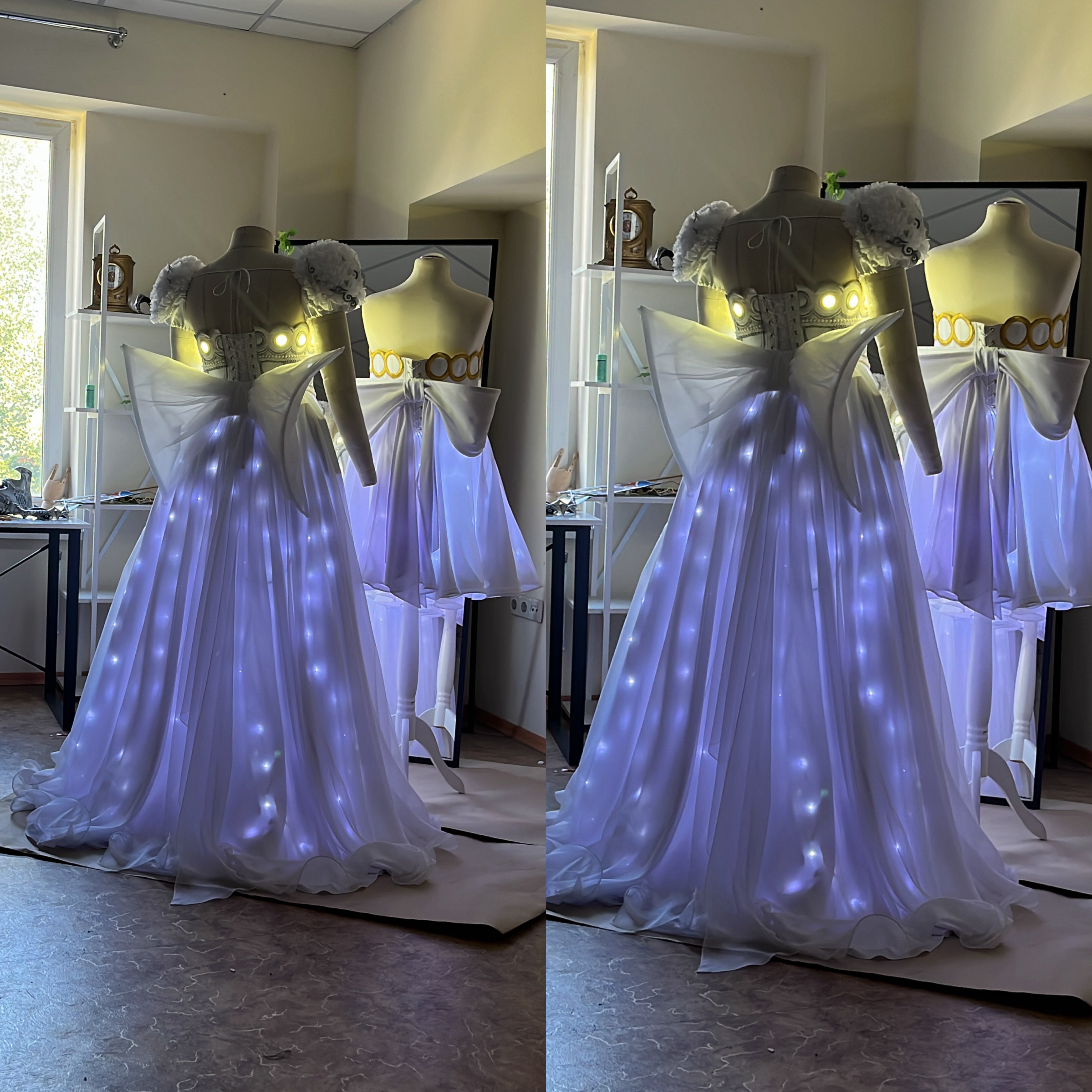 Sailor Serenity Cosplay Wedding Dress with LED - Custom Made