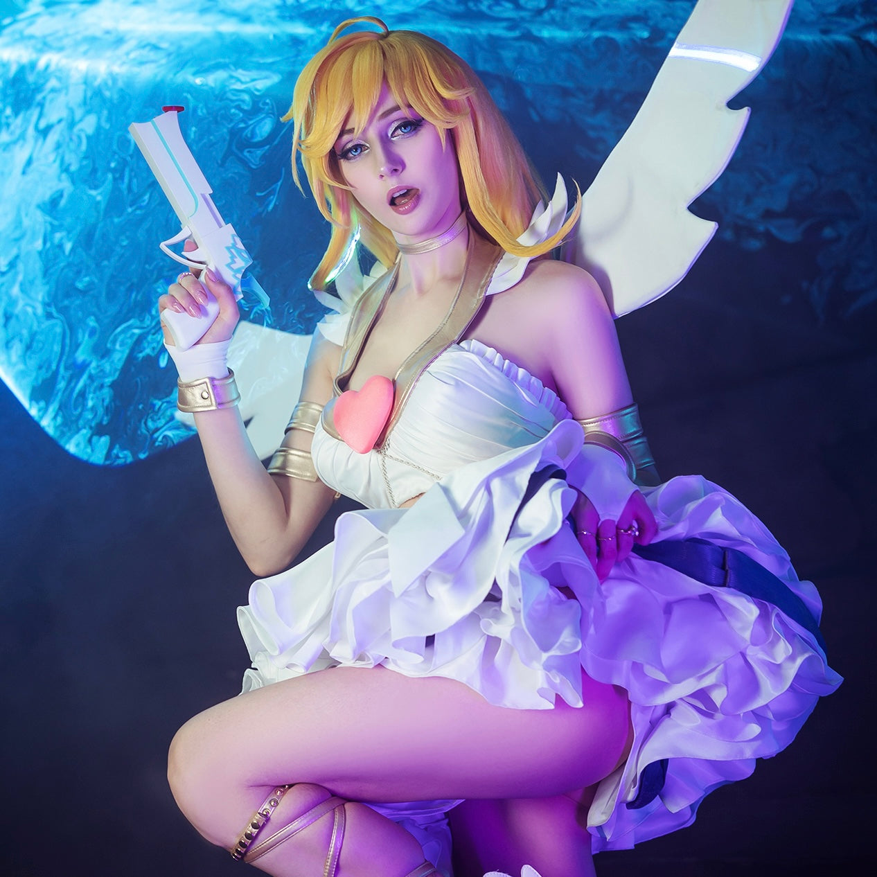 Panty & Stocking with Garterbelt (Panty) Cosplay Costume - Custom Made