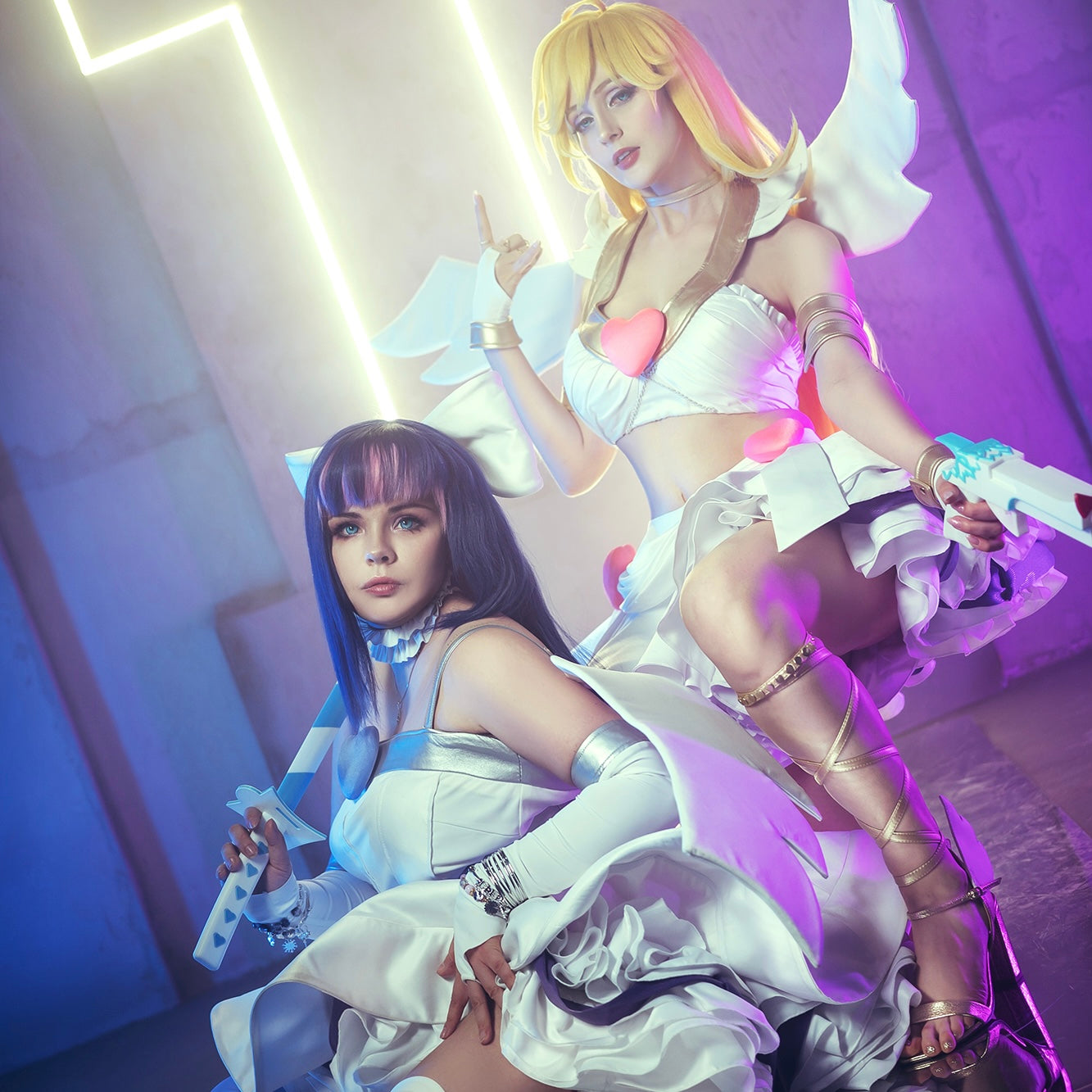 Panty & Stocking with Garterbelt (Stocking) Cosplay Costume - Custom Made