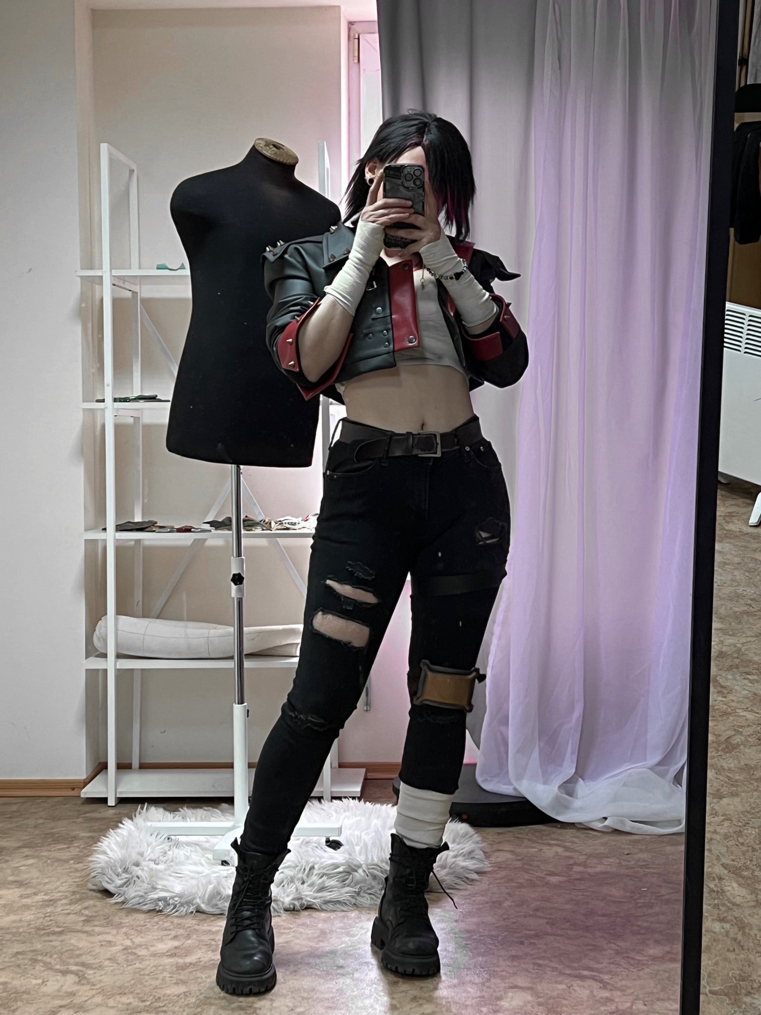 Pit Fighter Emo Vi Black Jacket Arcane 2 - Custom Made