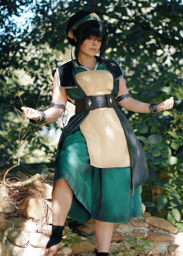 Toph Beifong Avatar Aang the Last Airbender Cosplay Costume - Custom Made
