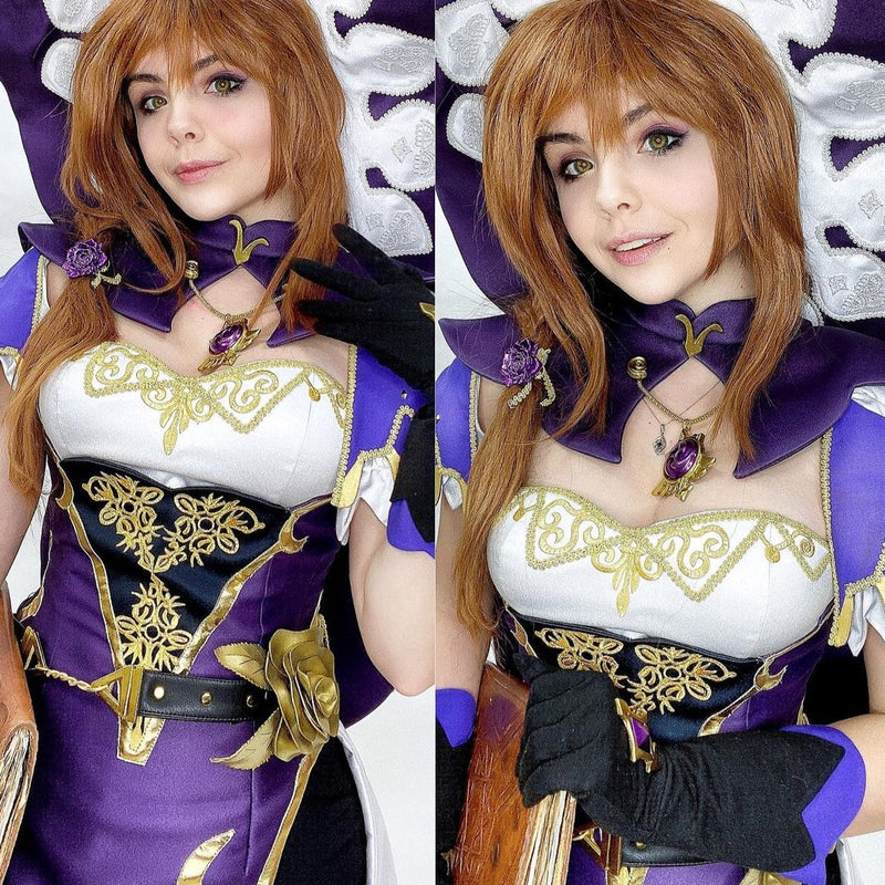 Genshin Impact Lisa Minci Cosplay Costume - Custom Made Fan Made