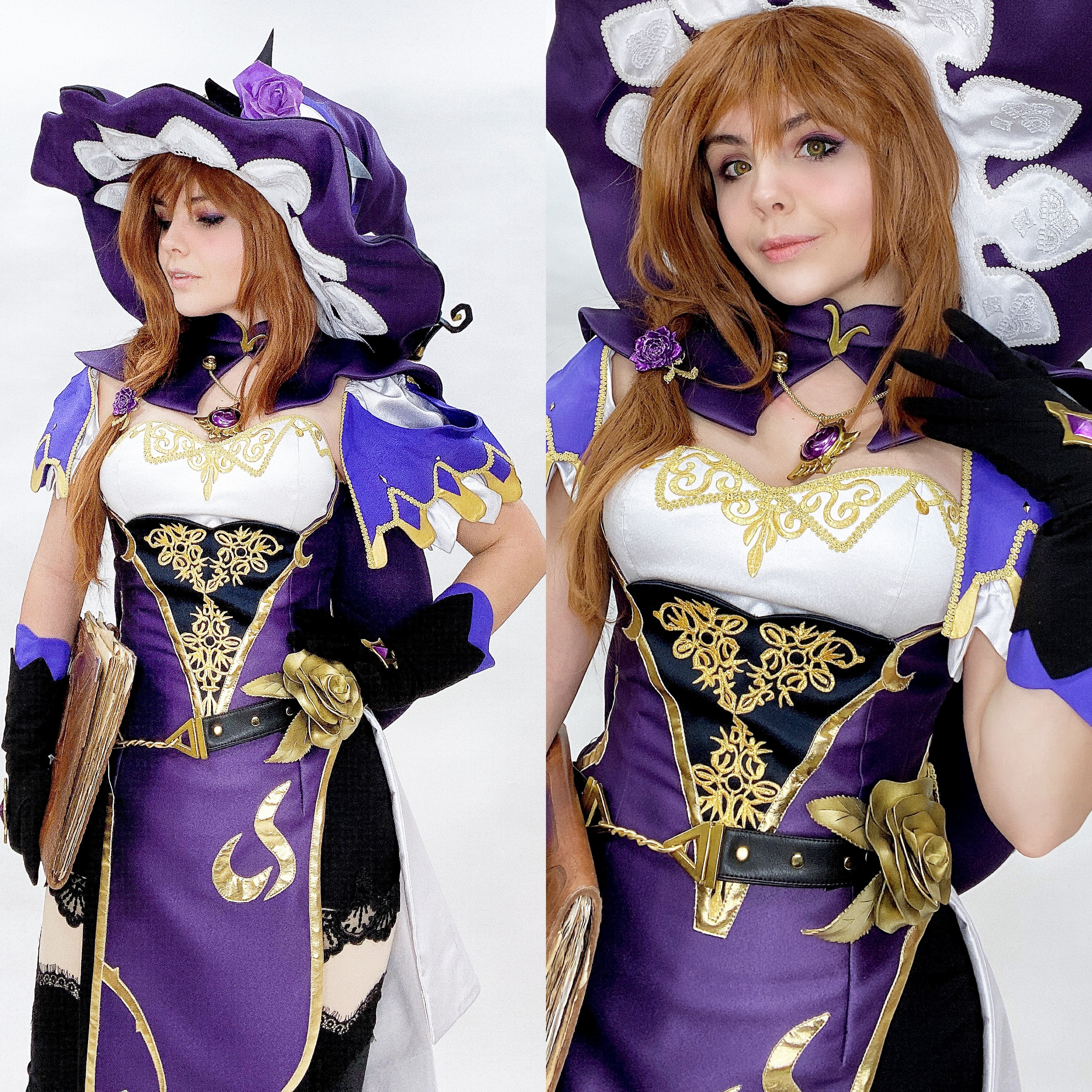 Genshin Impact Lisa Minci Cosplay Costume - Custom Made Fan Made Merchandice