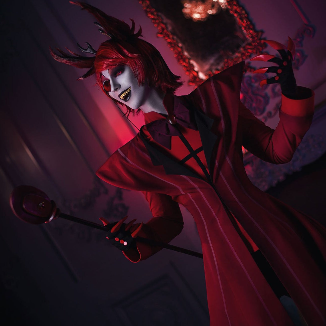 Hazbin Hotel Alastor Radio Demon Cosplay Costume - Custom Made/In Stock